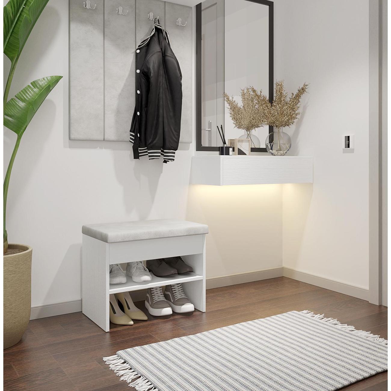 Обувница MFMaster Витто-203 белый