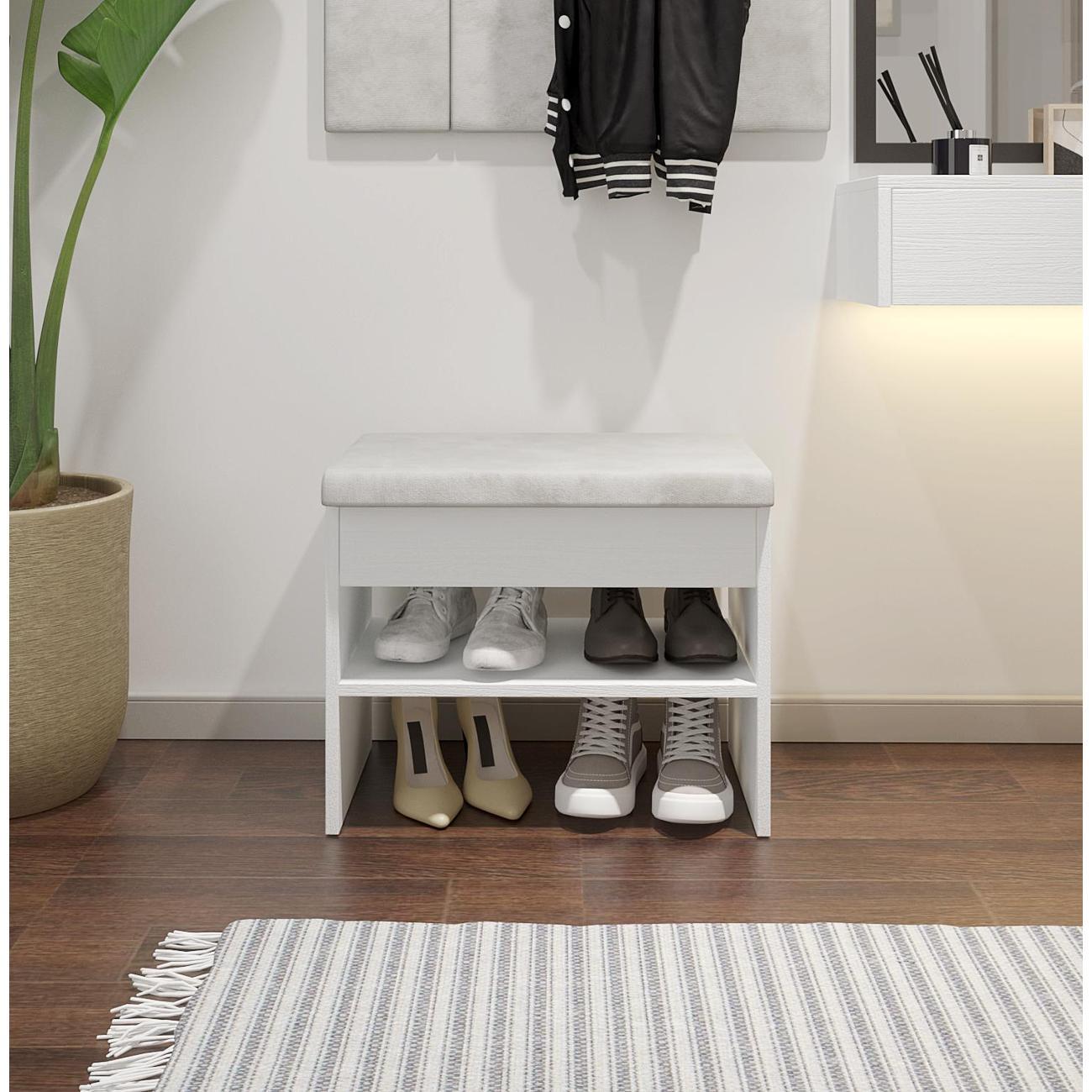 Обувница MFMaster Витто-203 белый