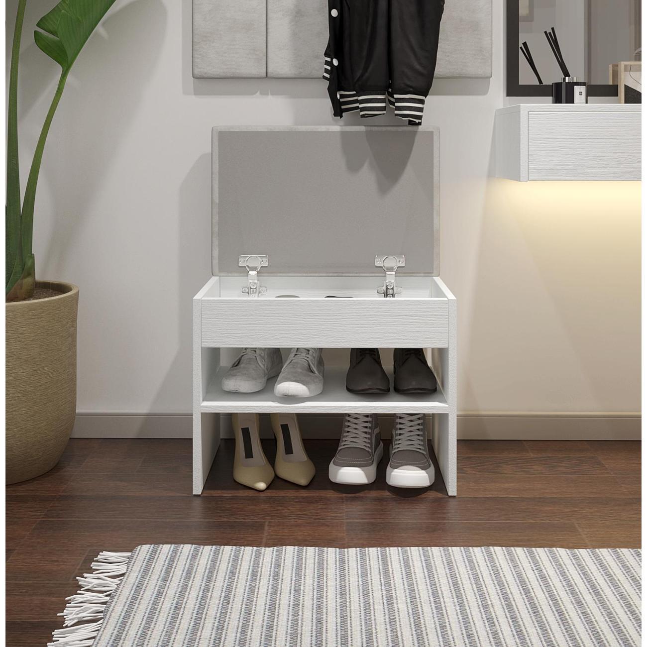 Обувница MFMaster Витто-203 белый