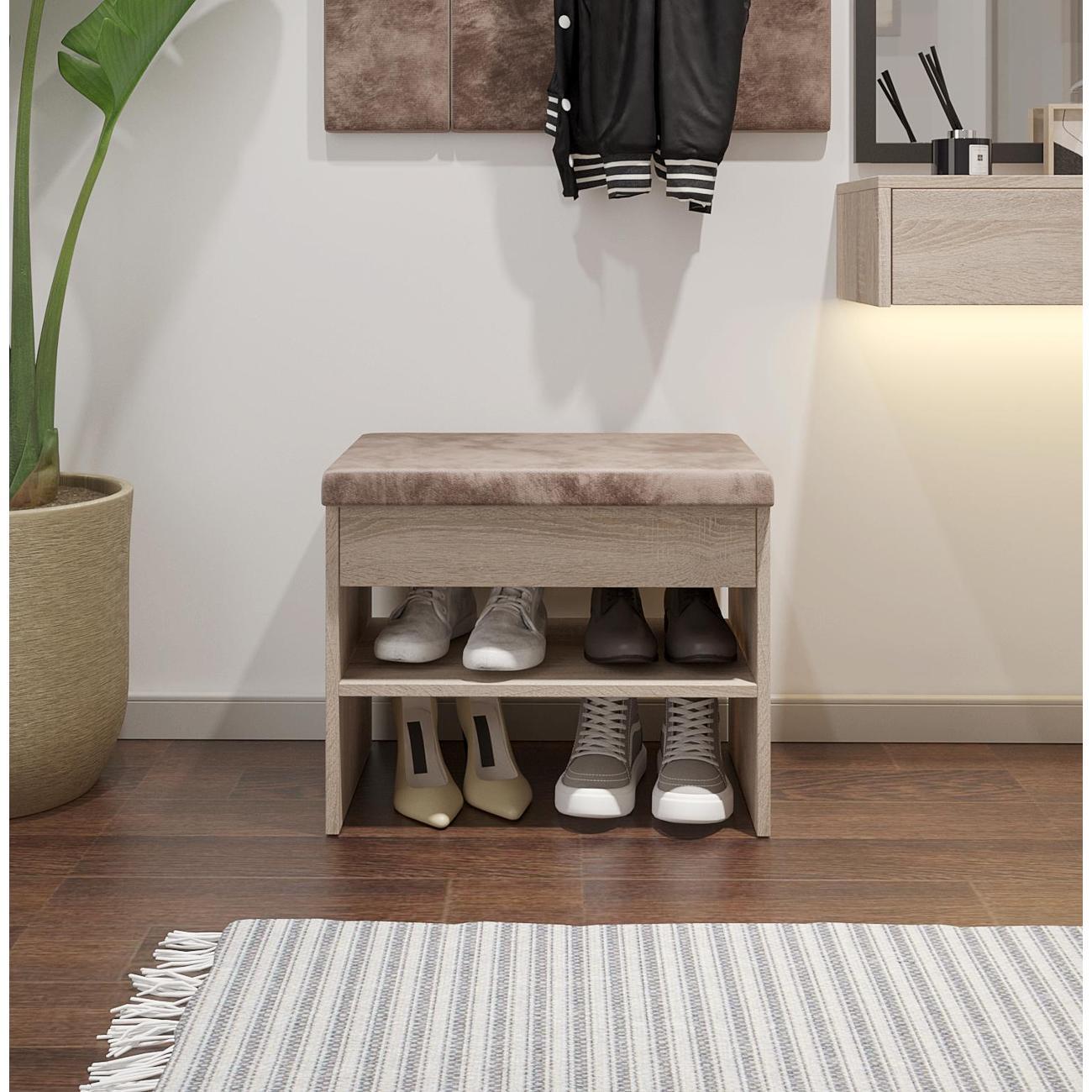 Обувница MFMaster Витто-203 дуб сонома