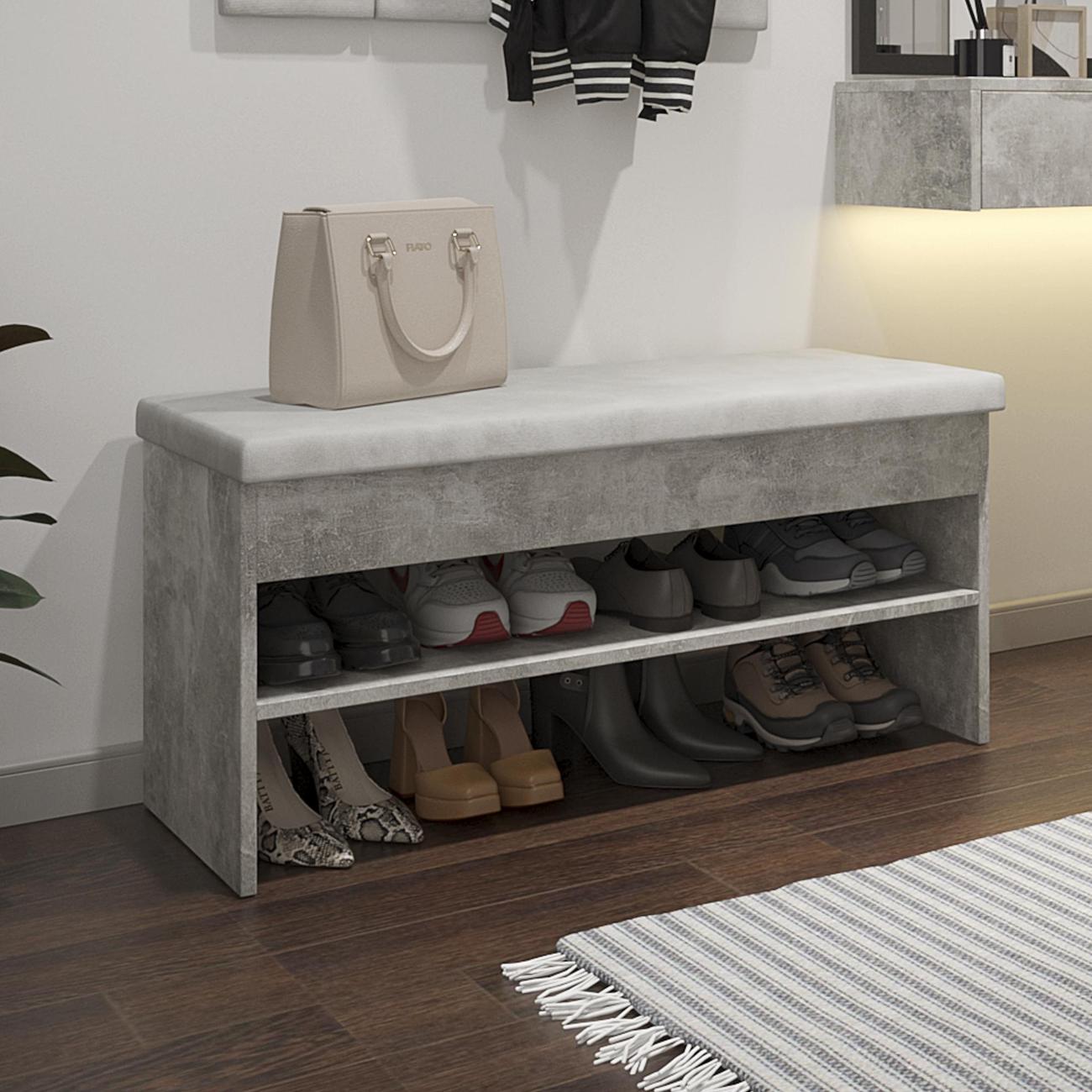 Обувница MFMaster Витто-205 Бетон