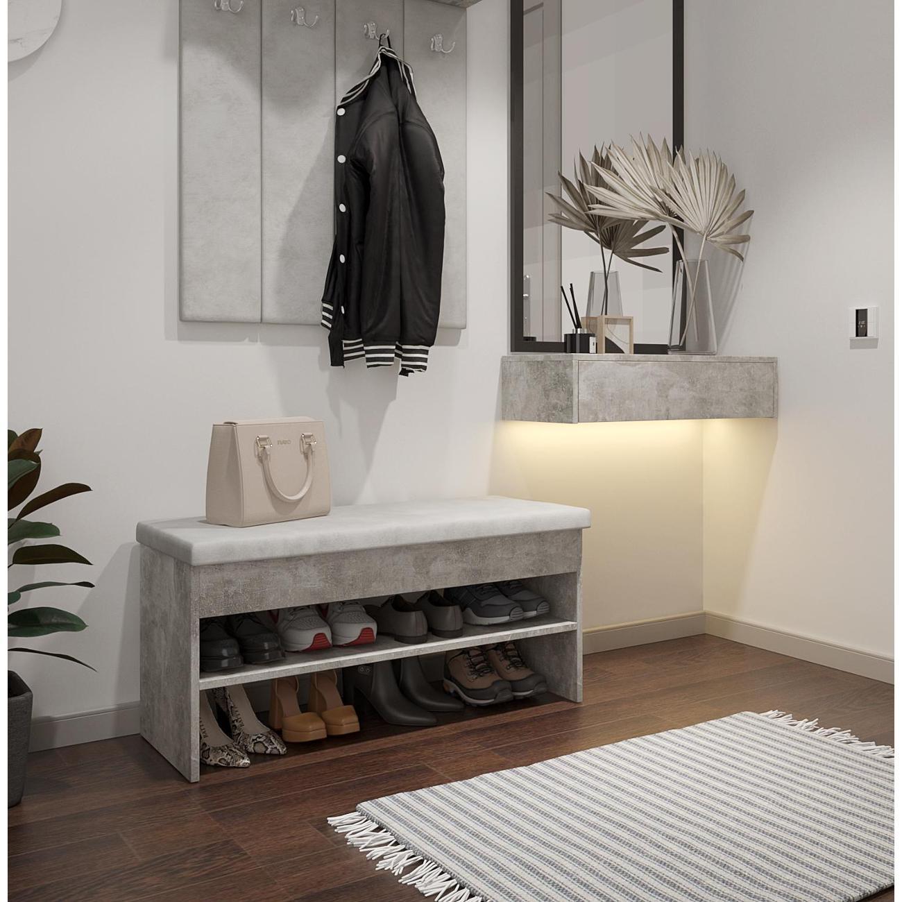 Обувница MFMaster Витто-205 Бетон