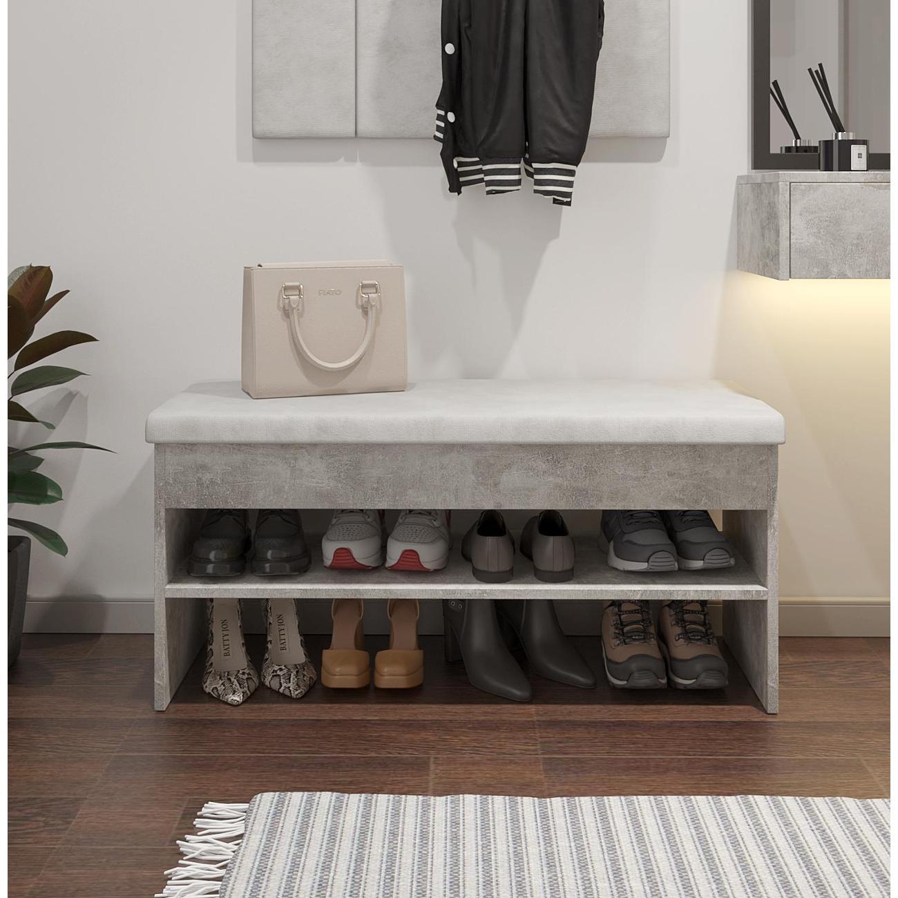 Обувница MFMaster Витто-205 Бетон