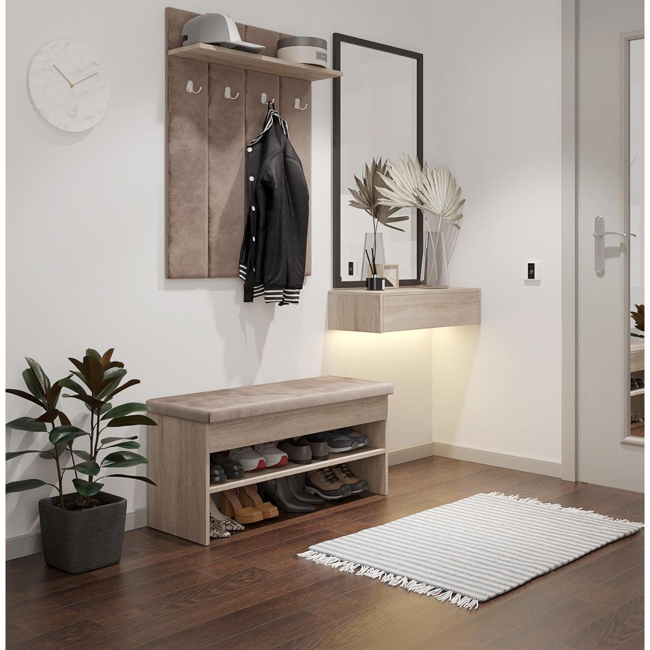 Обувница MFMaster Витто-205 дуб сонома