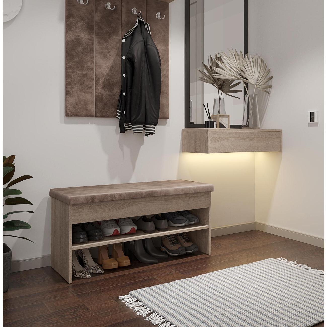 Обувница MFMaster Витто-205 дуб сонома