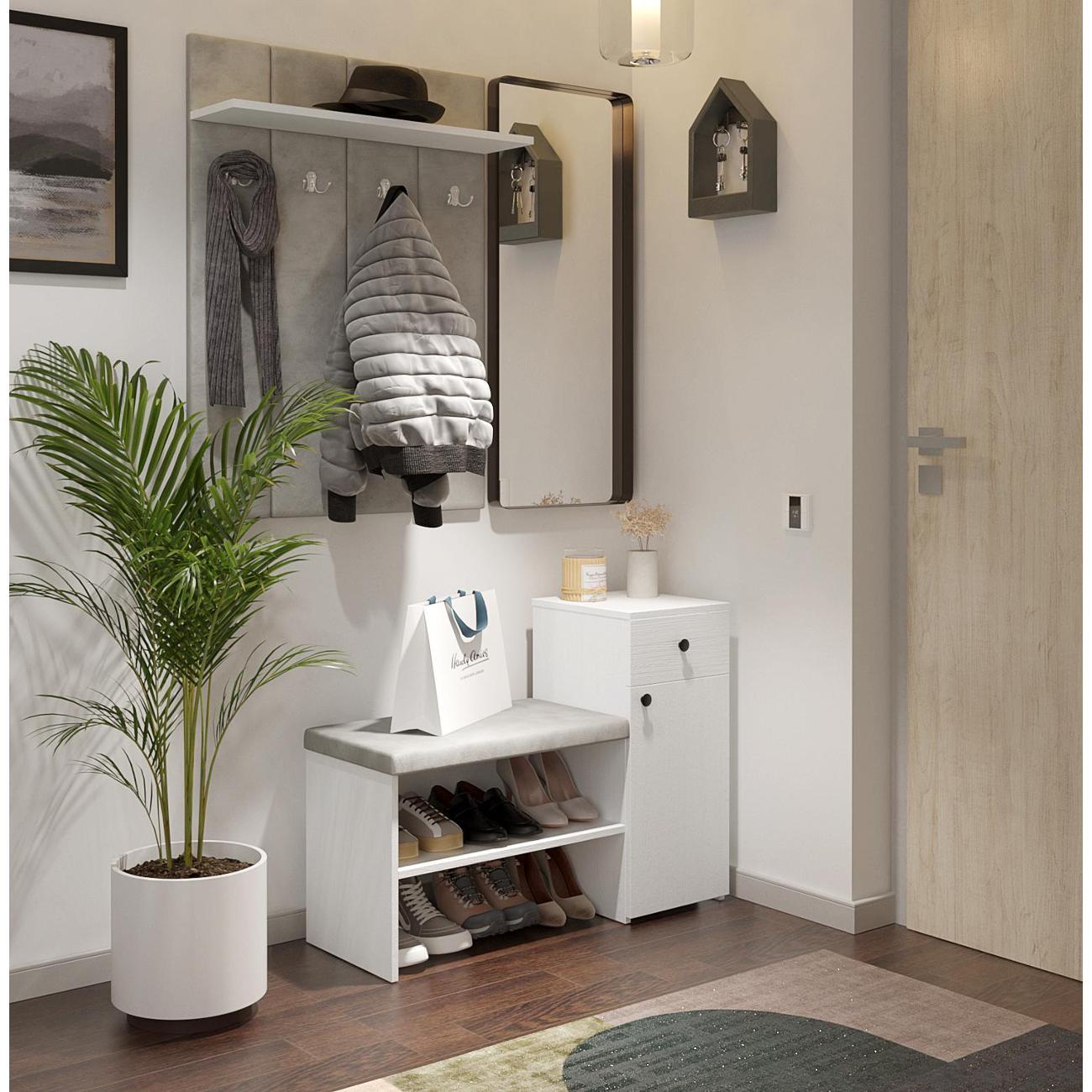 Обувница MFMaster Витто-216 белый