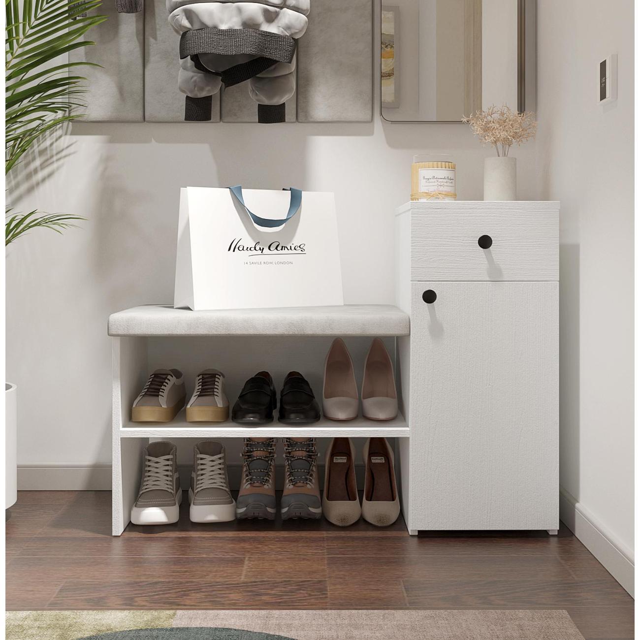 Обувница MFMaster Витто-216 белый