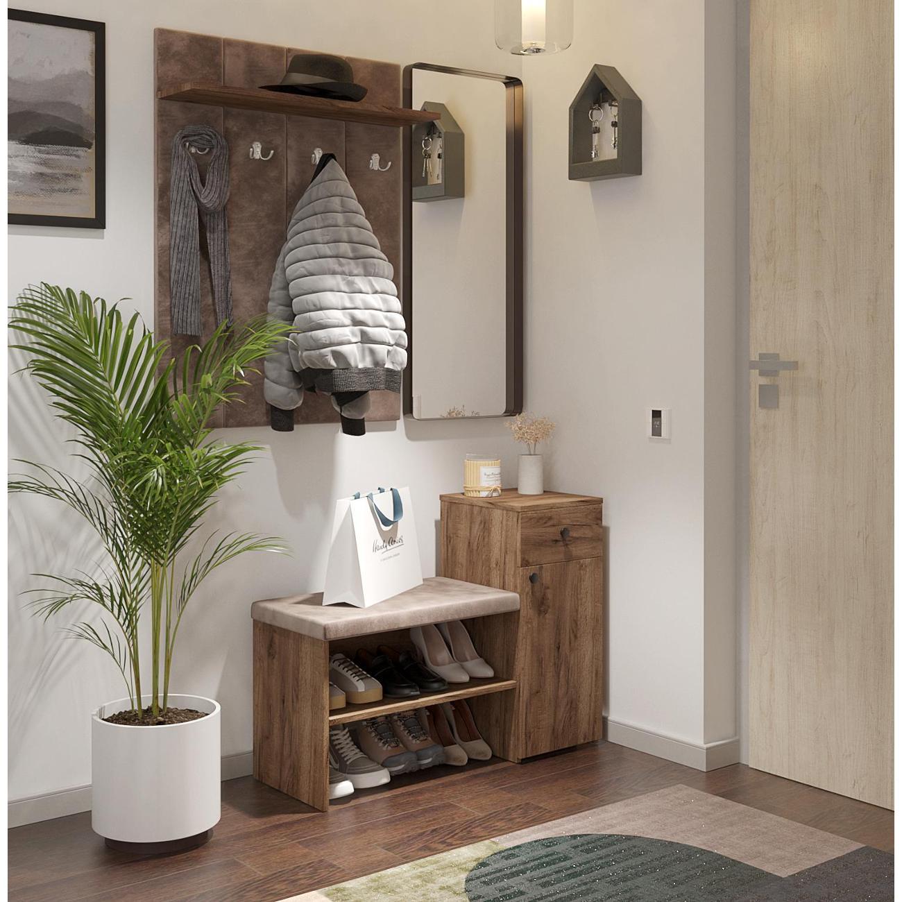 Обувница MFMaster Витто-216 дуб крафт табак