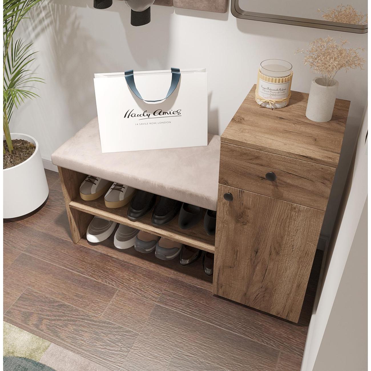 Обувница MFMaster Витто-216 дуб крафт табак