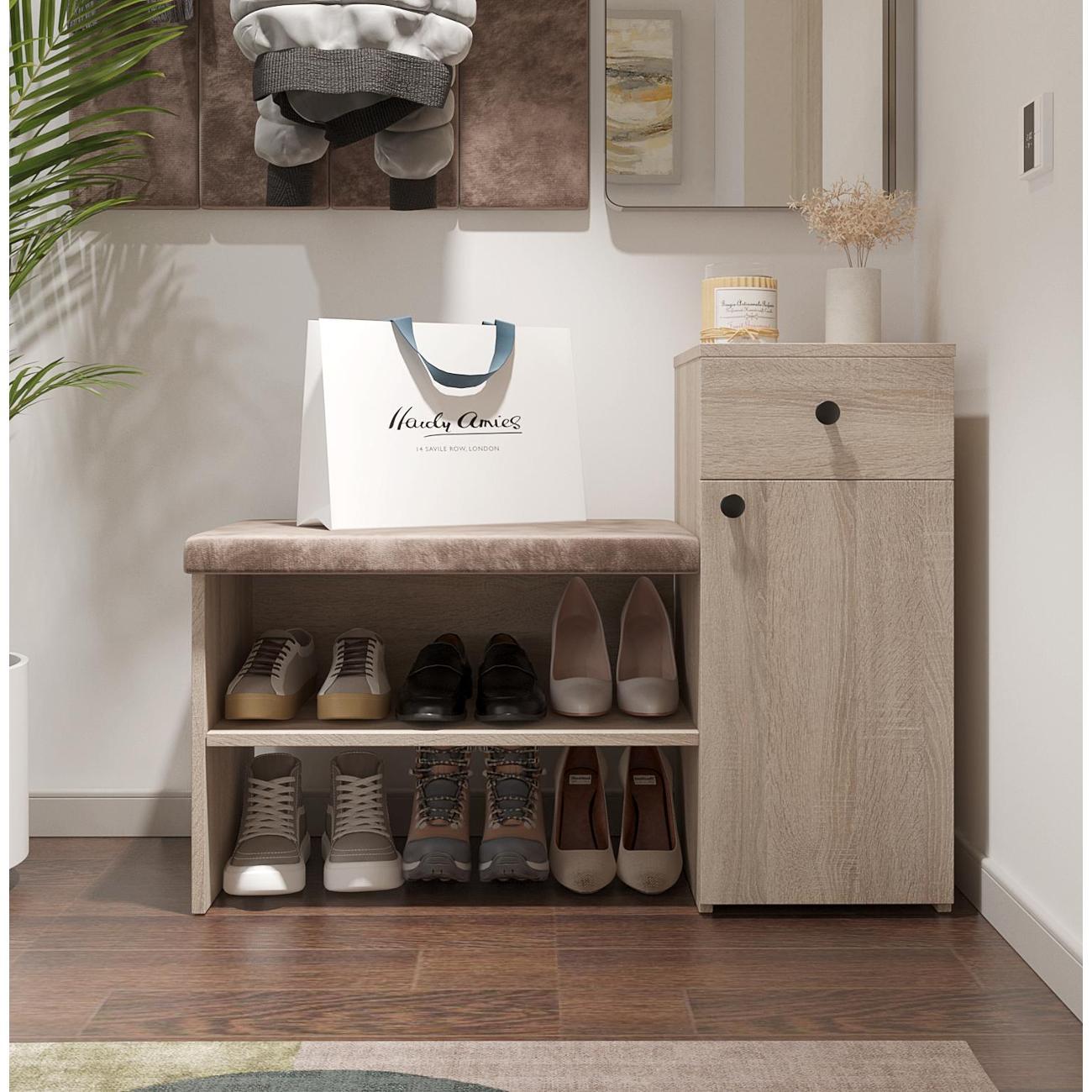 Обувница MFMaster Витто-216 дуб сонома