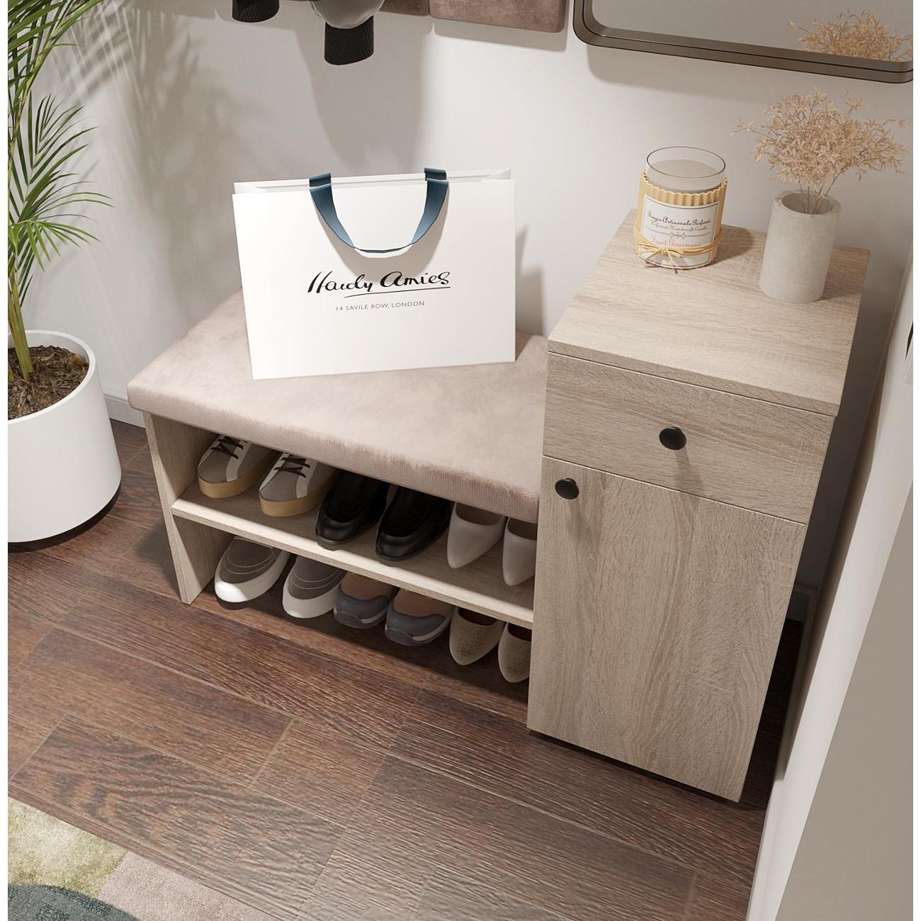 Обувница MFMaster Витто-216 дуб сонома