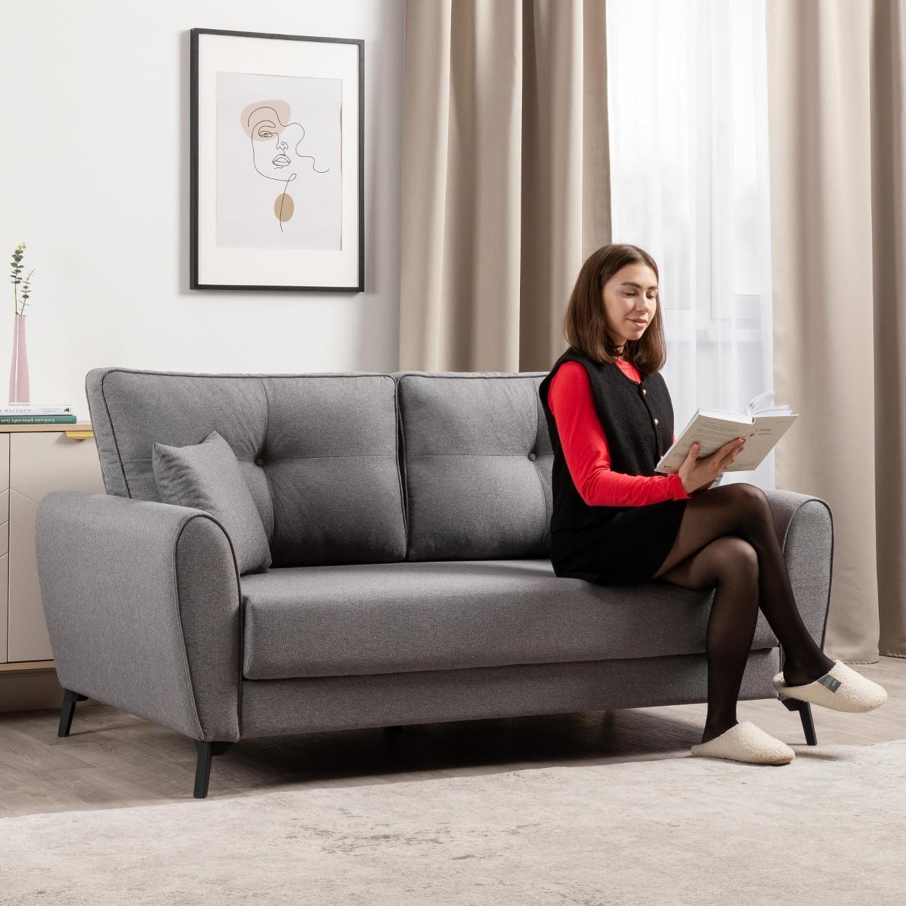 Диван Logium Лион Арт. ТД 763 Nice Grey