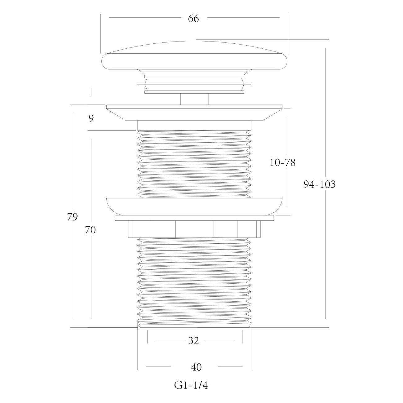 Донный клапан Agger AX00444