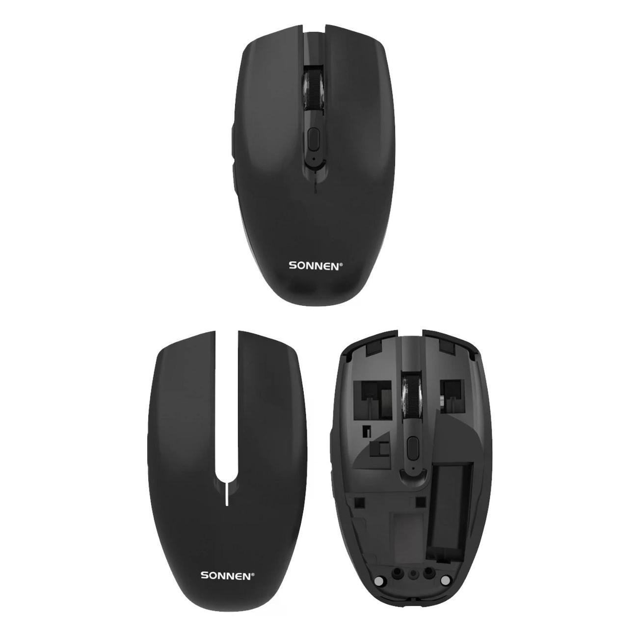 Компьютерная мышь беспроводная Sonnen Q80 черная