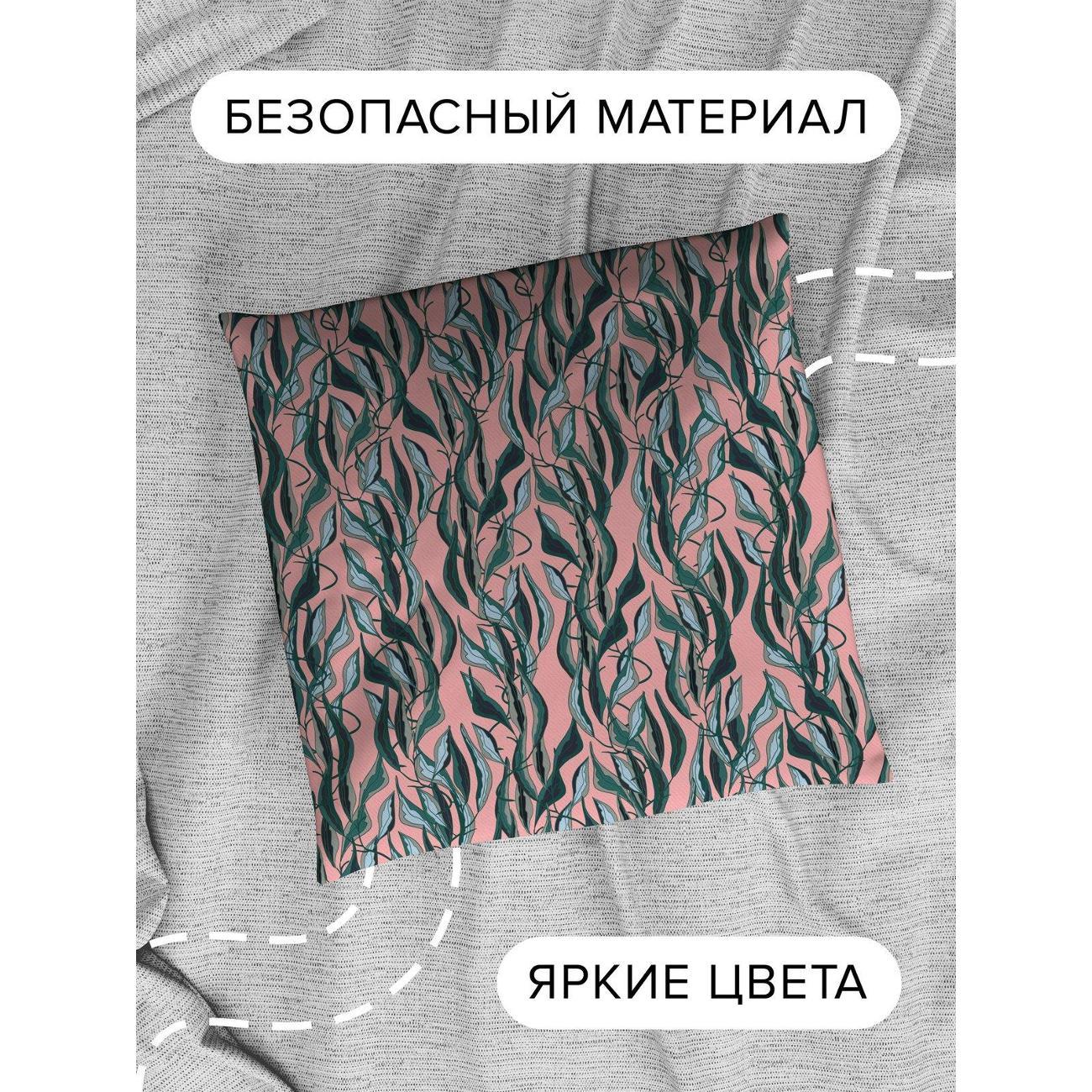 Подушка PrintyFull Бесшовный узор из зеленых FP32962366, 30*30 см