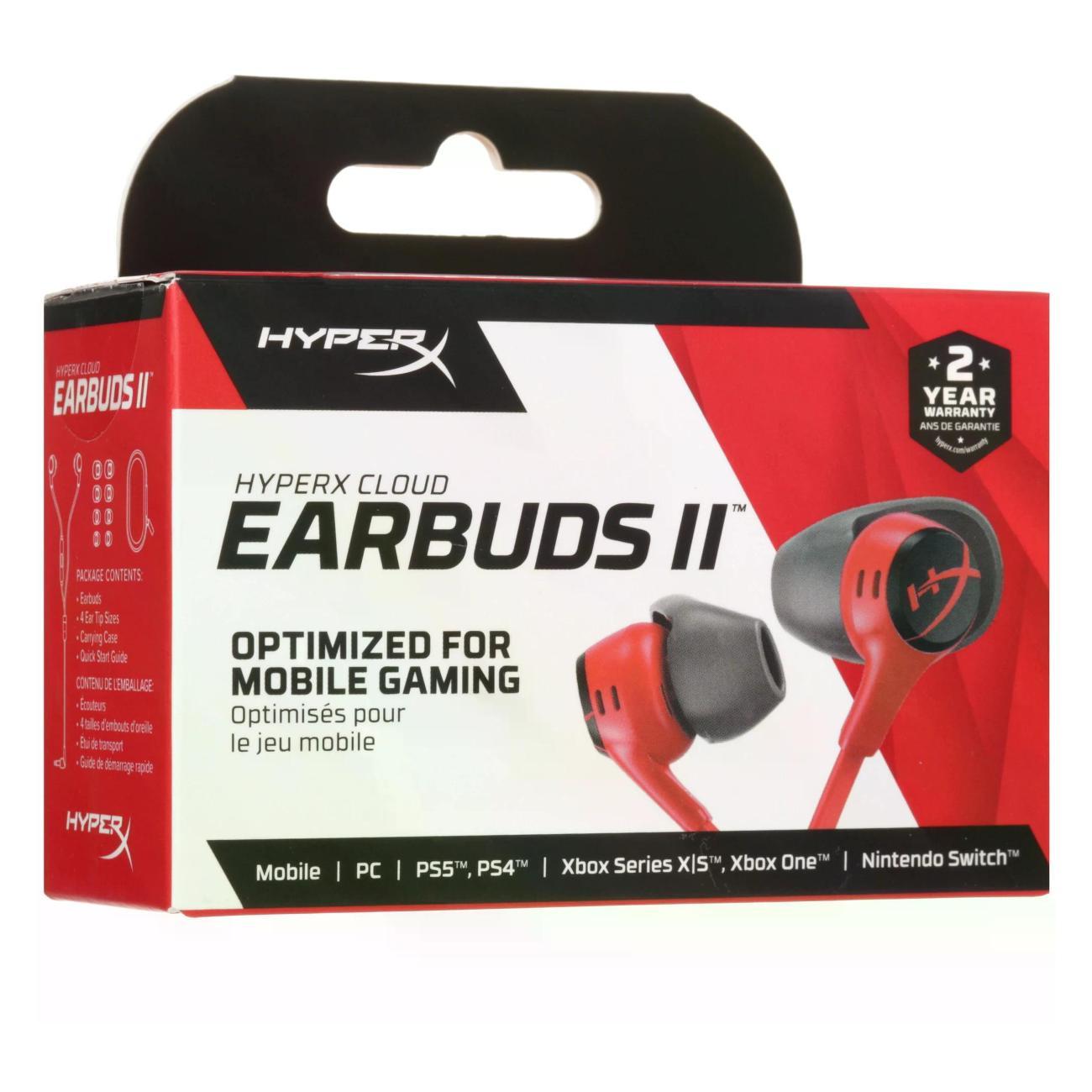 Наушники проводные HyperX Cloud Earbuds 2 красный