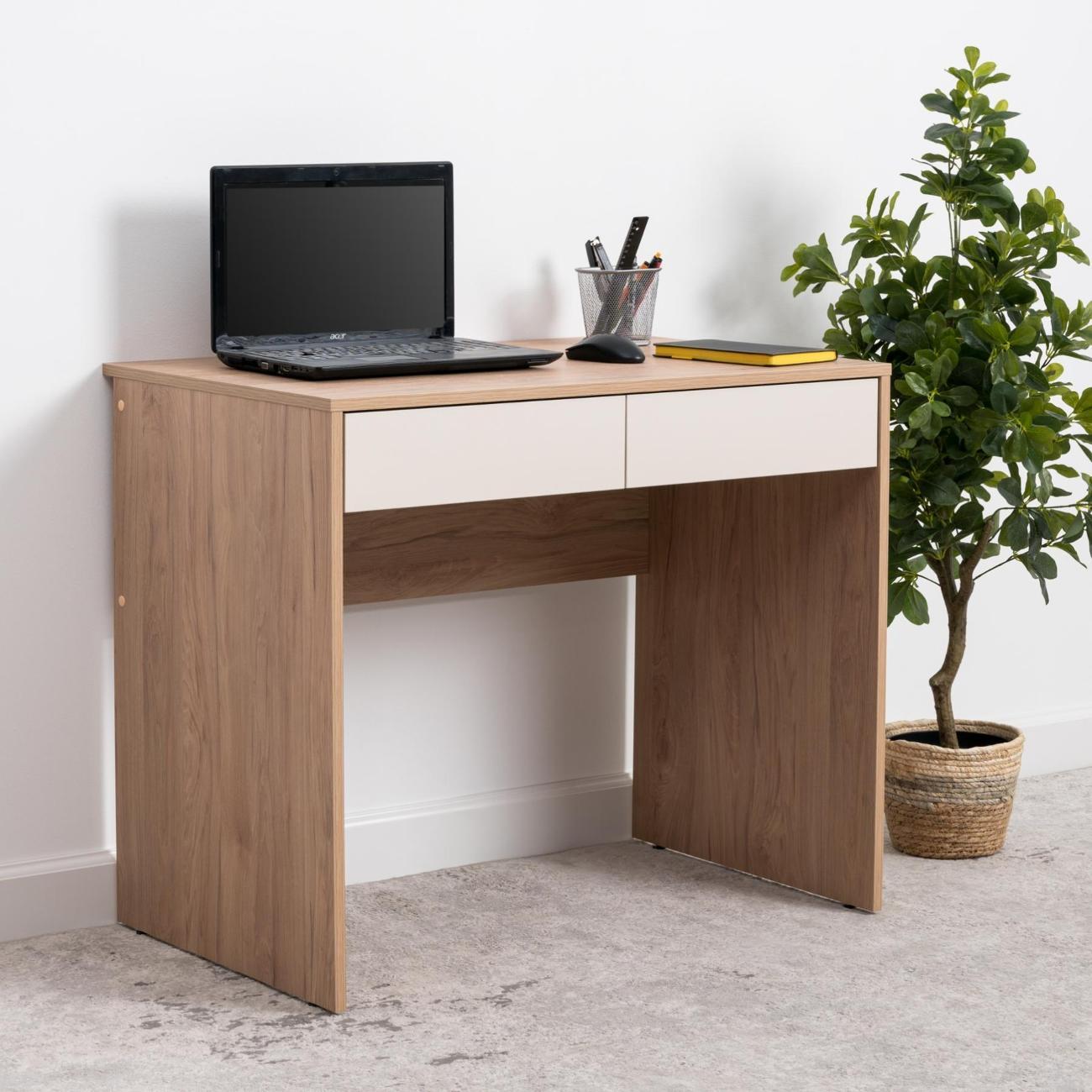 Стол письменный Logium Сигма 12.161, Гикори Рокфорд, Сатин