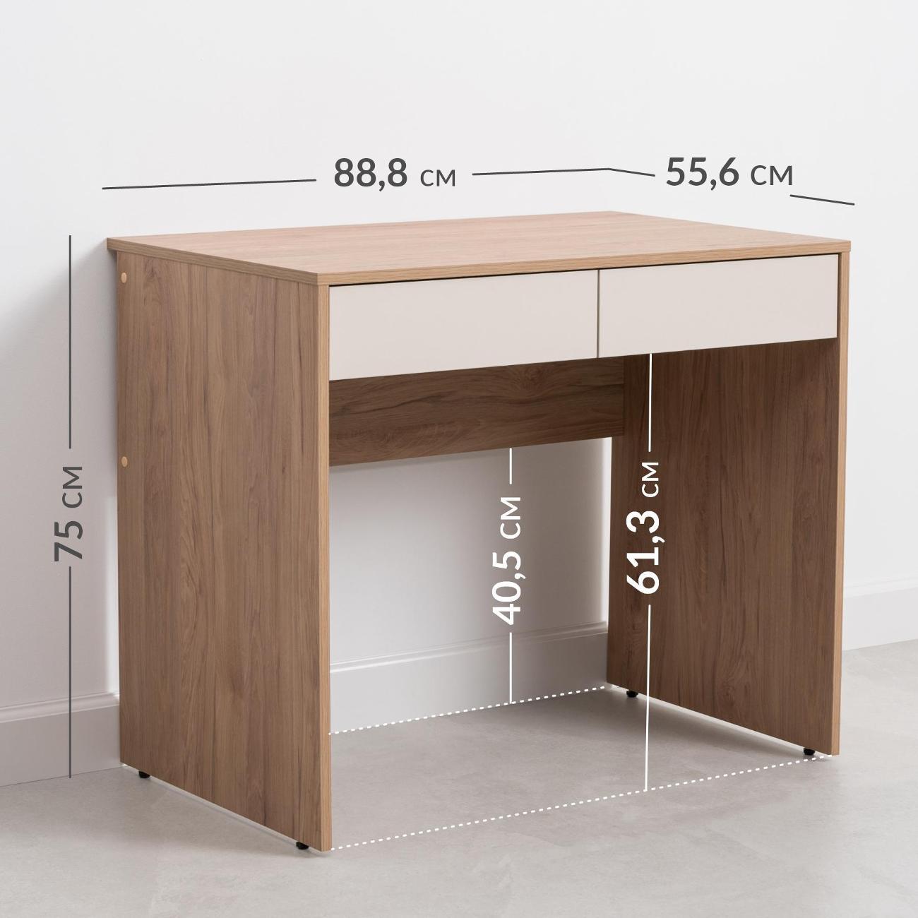 Стол письменный Logium Сигма 12.161, Гикори Рокфорд, Сатин