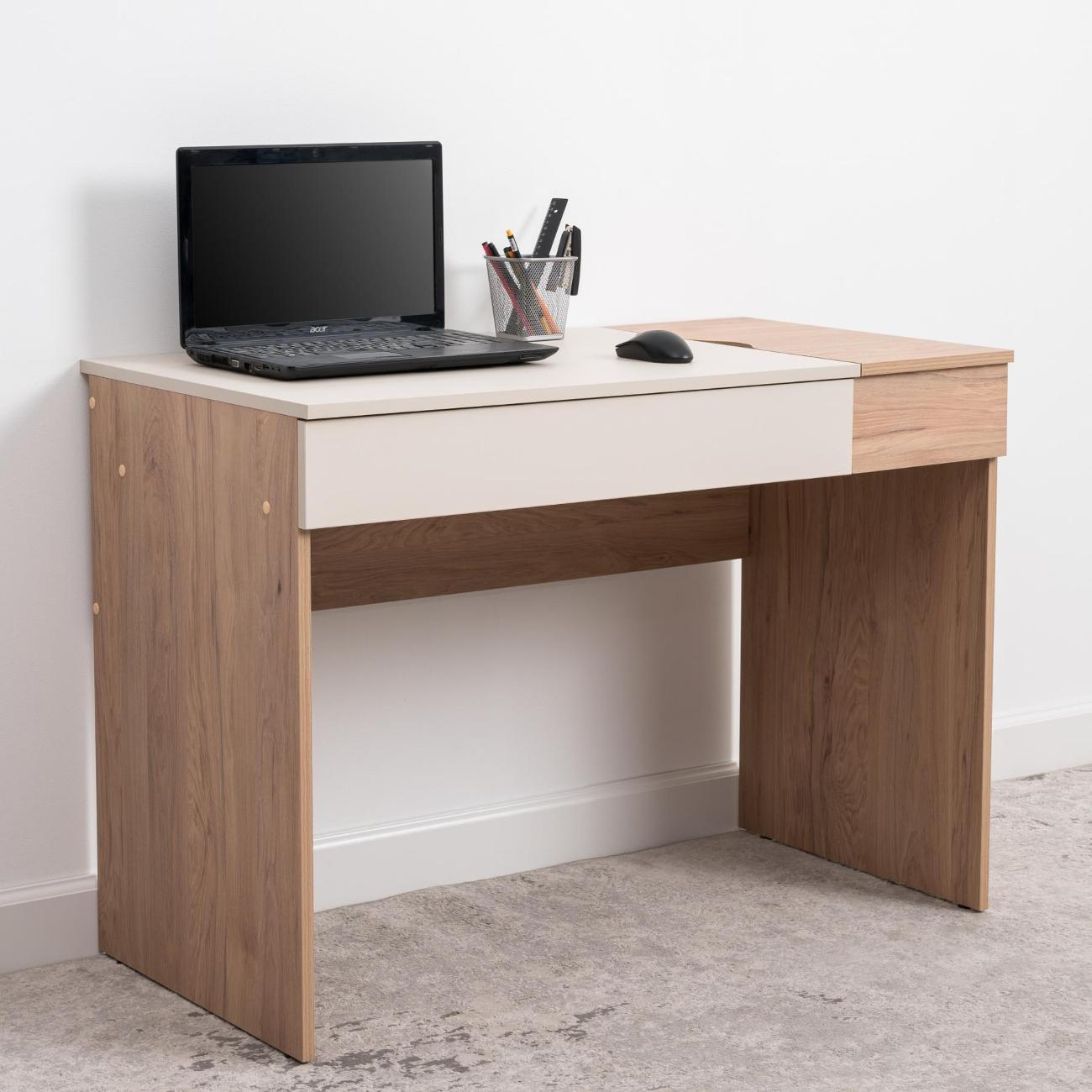 Стол письменный Logium Сигма 12.162, Гикори Рокфорд, Сатин