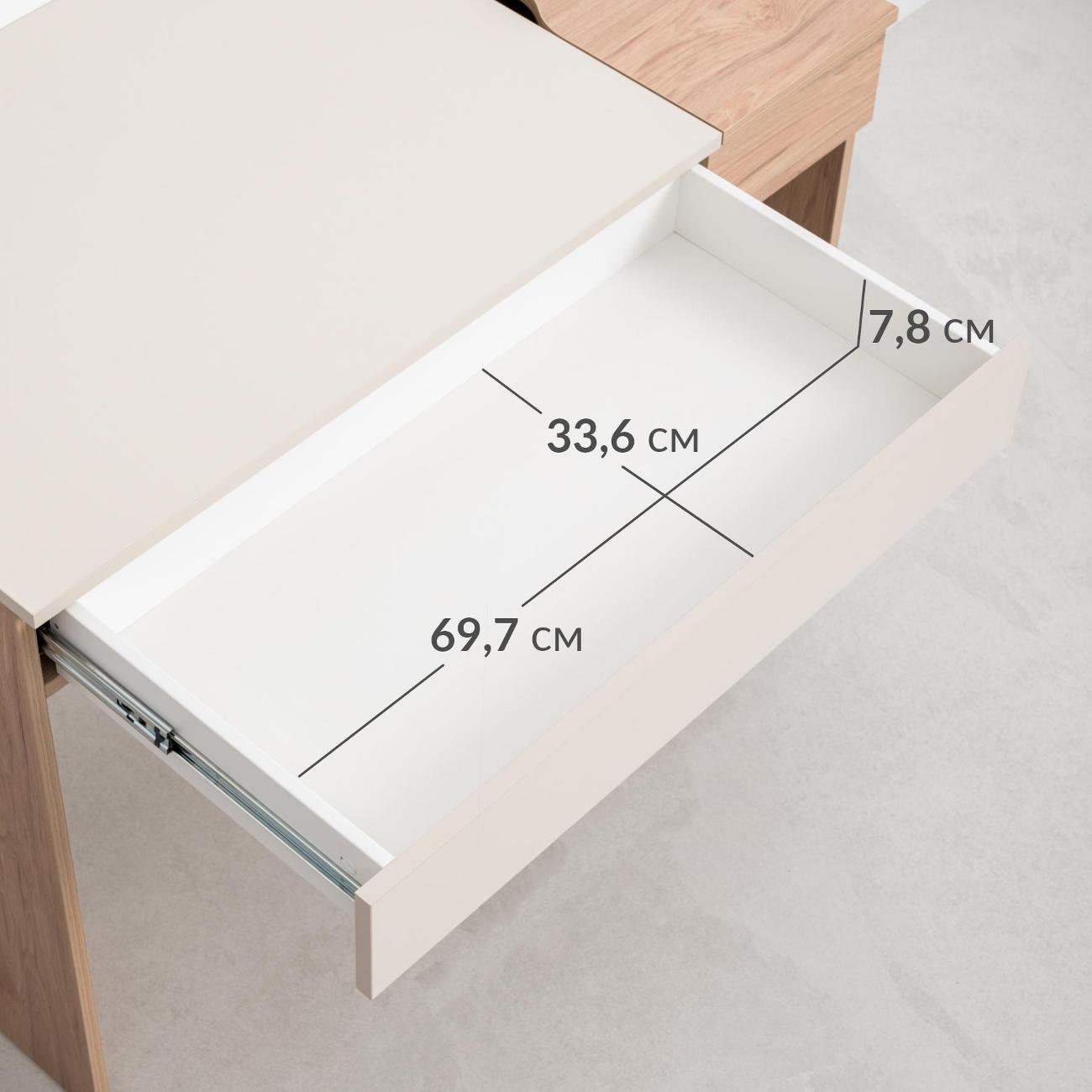 Стол письменный Logium Сигма 12.162, Гикори Рокфорд, Сатин
