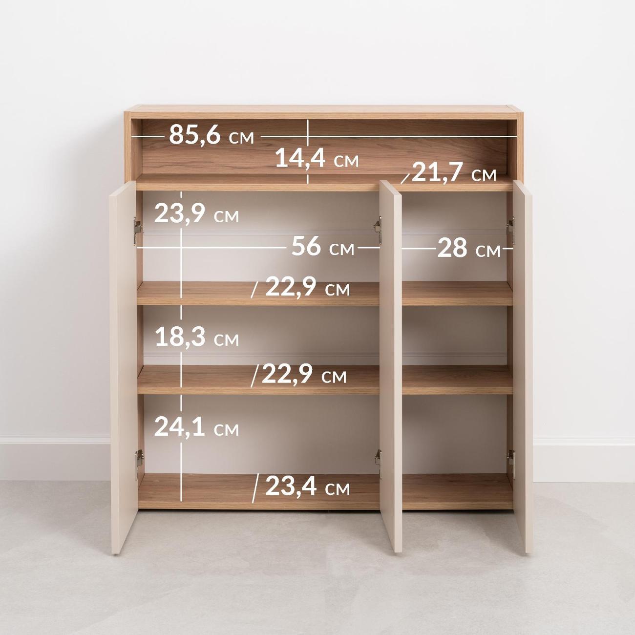 Шкаф распашной Logium Сигма 16.331.02, Гикори Рокфорд, Сатин