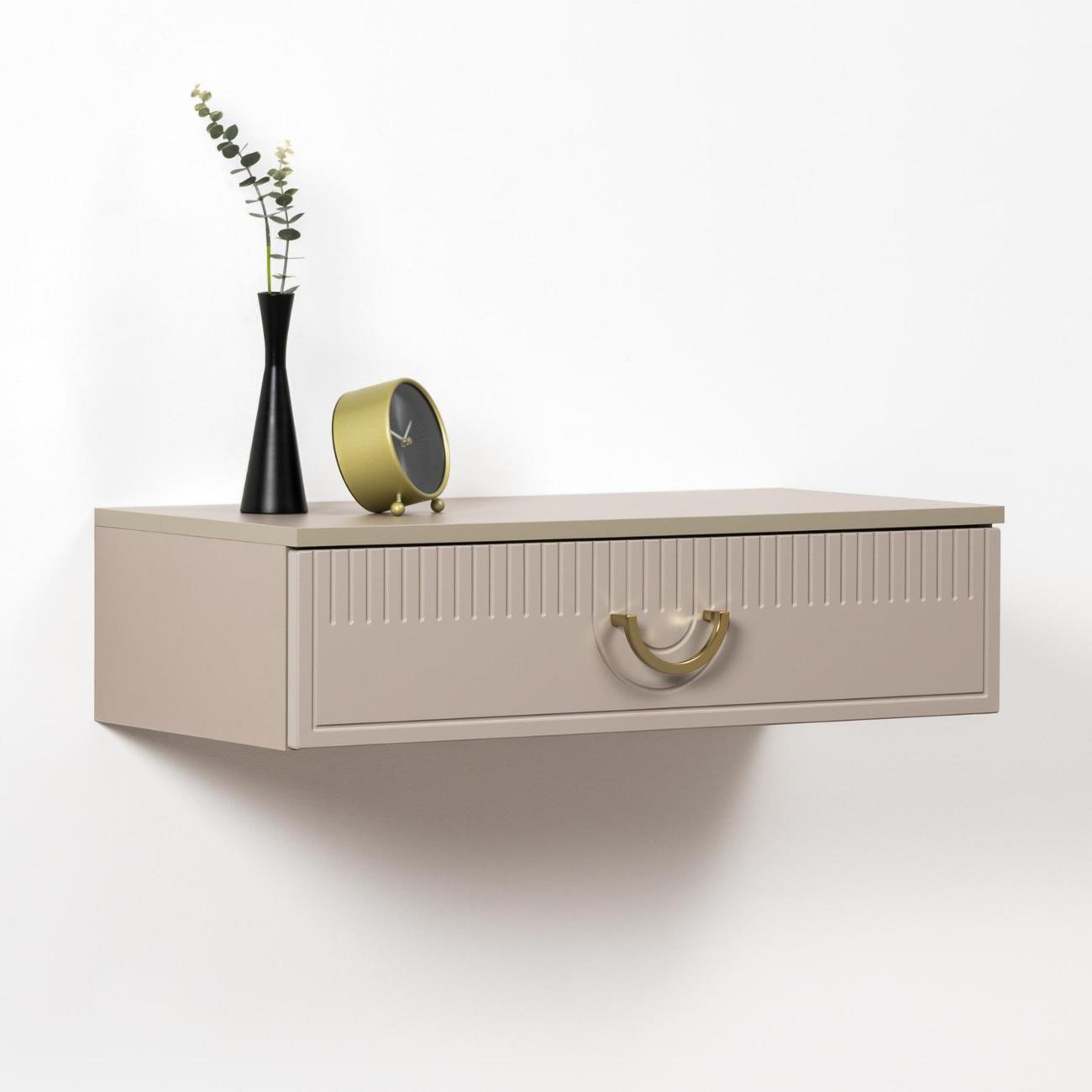 Столик туалетный Logium Интерия 12.116, Глиняный серый, Крем