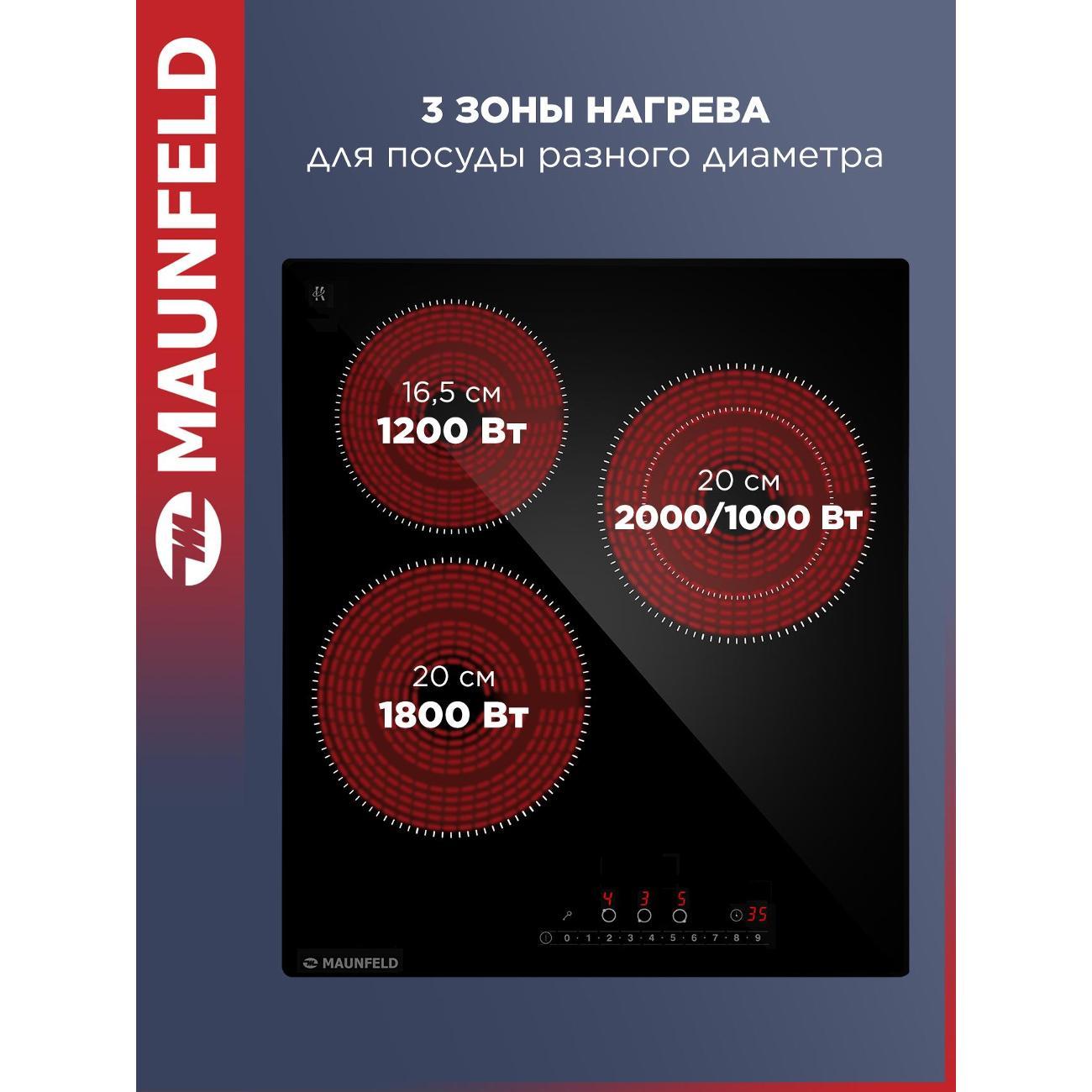 Встраиваемая электрическая панель Maunfeld AVCE4535SDBK