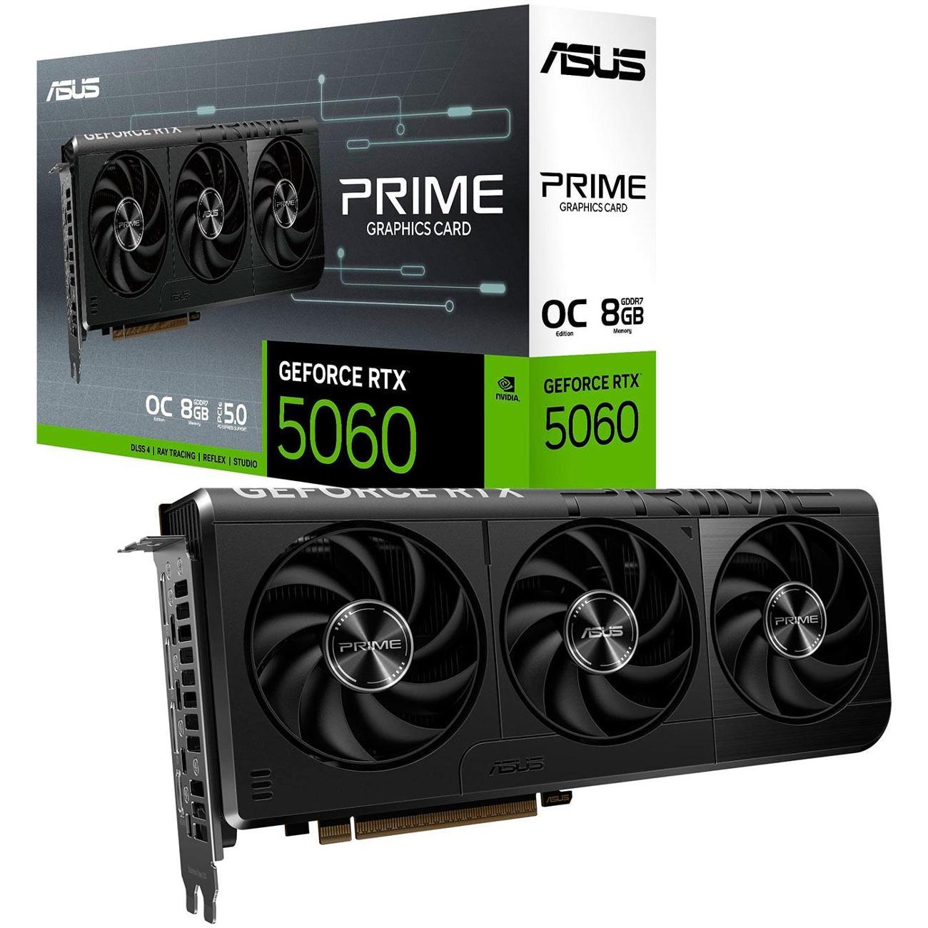 Видеокарта ASUS RTX 5060 PRIME OC 8Gb (PRIME-RTX5060-O8G) фото