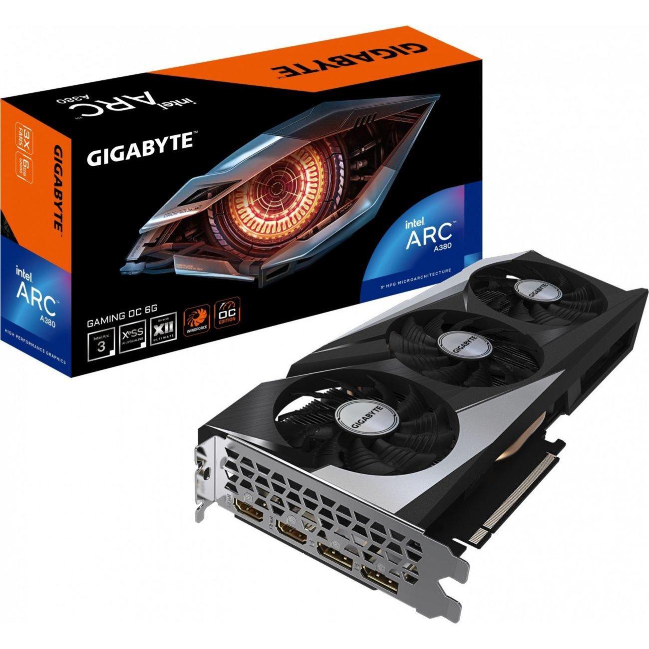 Видеокарта GIGABYTE Arc A380 GAMING OC 6GB (GV-IA380GAMING OC-6GD) фото