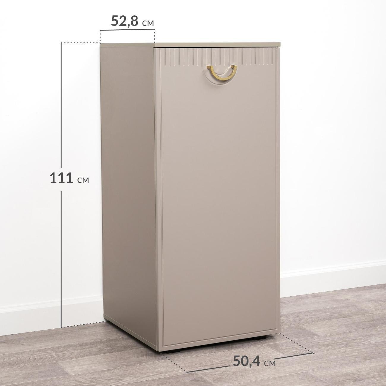 Шкаф Logium Интерия 16.165.01, Глиняный серый, Крем