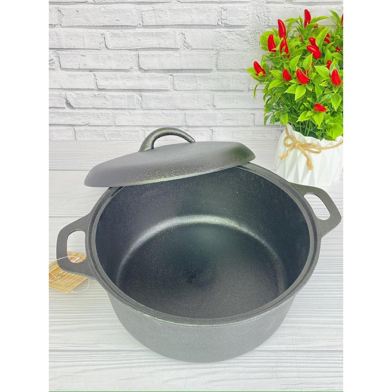 Казан для плиты Мерали чугунный литой, 3 л