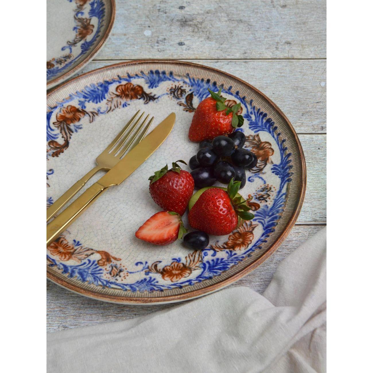 Тарелка BONNA Retro Floral 25 см, 2 шт.