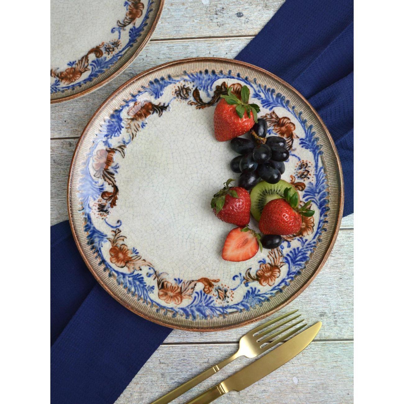 Тарелка BONNA Retro Floral 25 см, 2 шт.