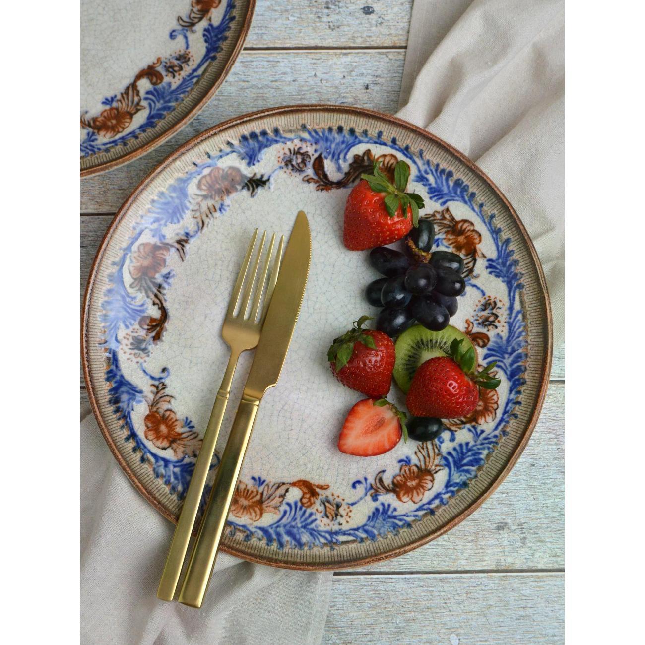 Тарелка BONNA Retro Floral 27 см, 2 шт.