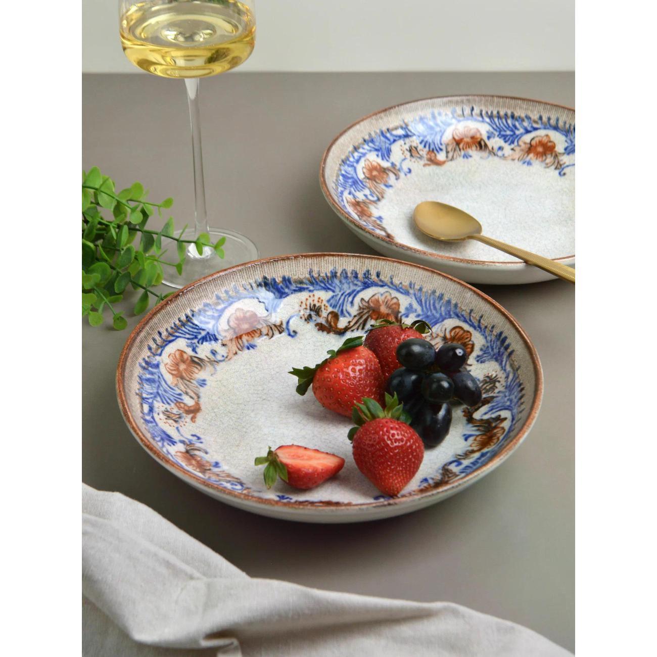 Тарелка BONNA Retro Floral 23 см, 2 шт.