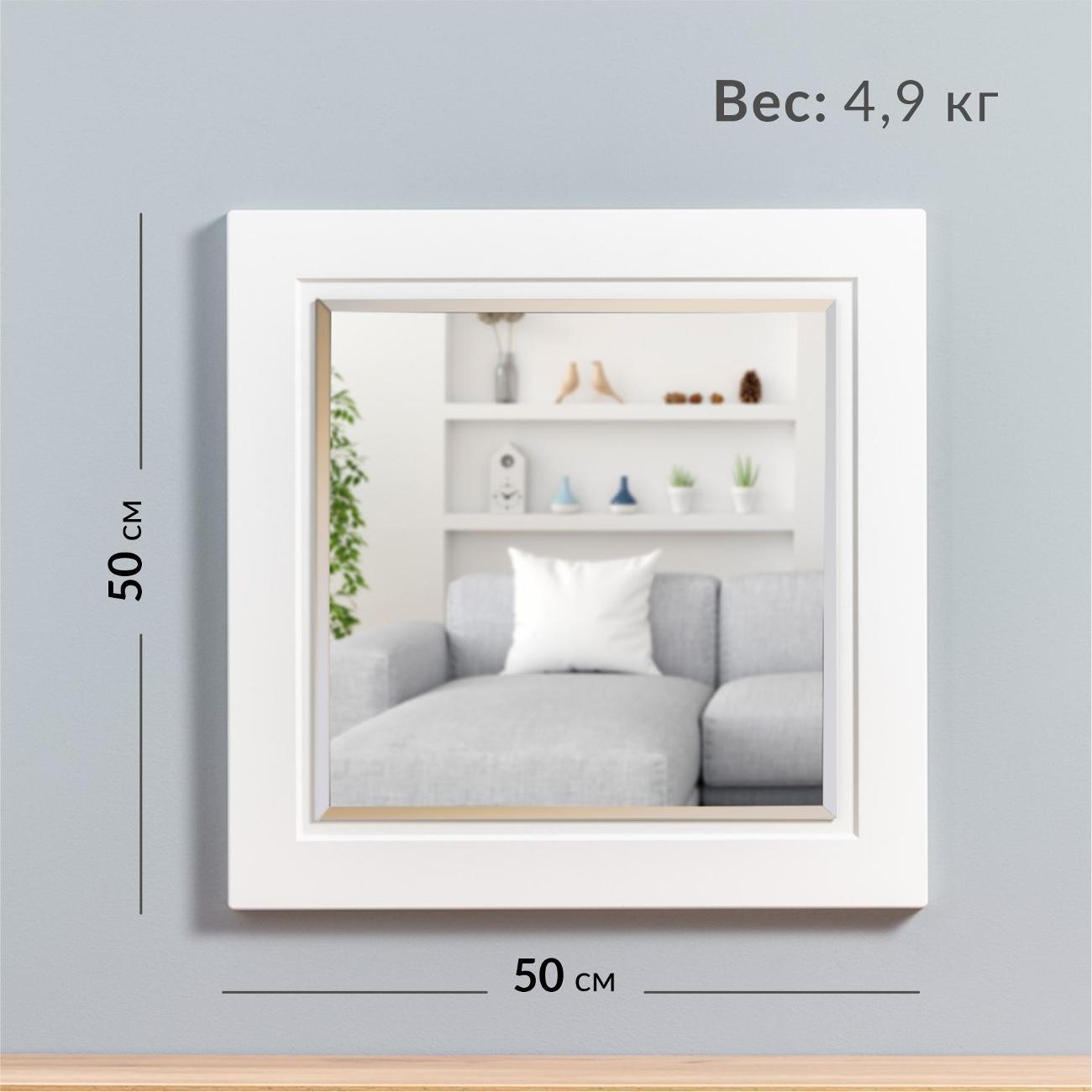 Зеркало Logium Марсель 17.08 белая шагрень