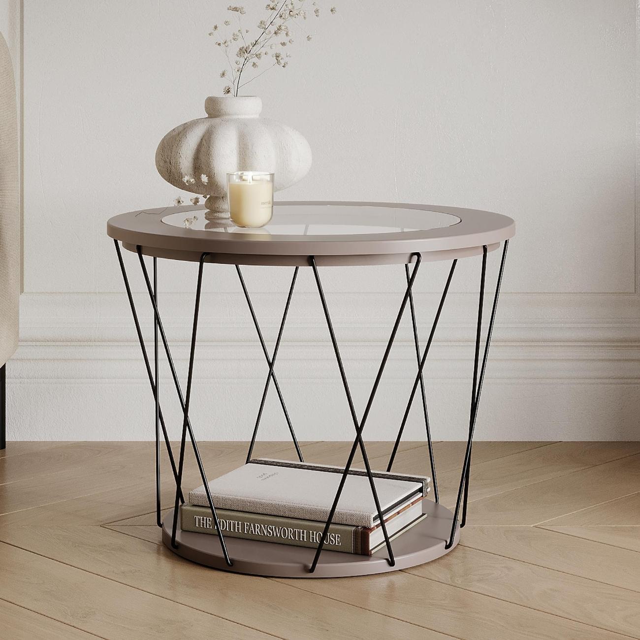 Стол журнальный Logium Симпл 12.124.01 Веллюто Капучино