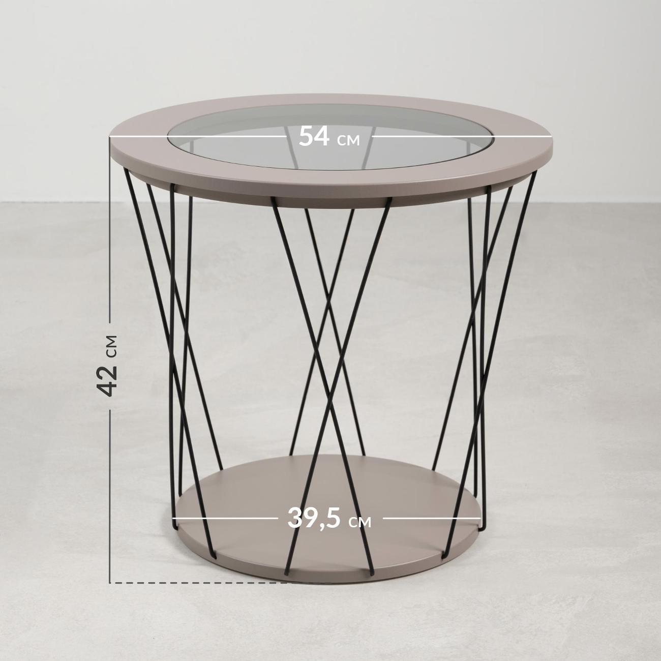 Стол журнальный Logium Симпл 12.124.01 Веллюто Капучино