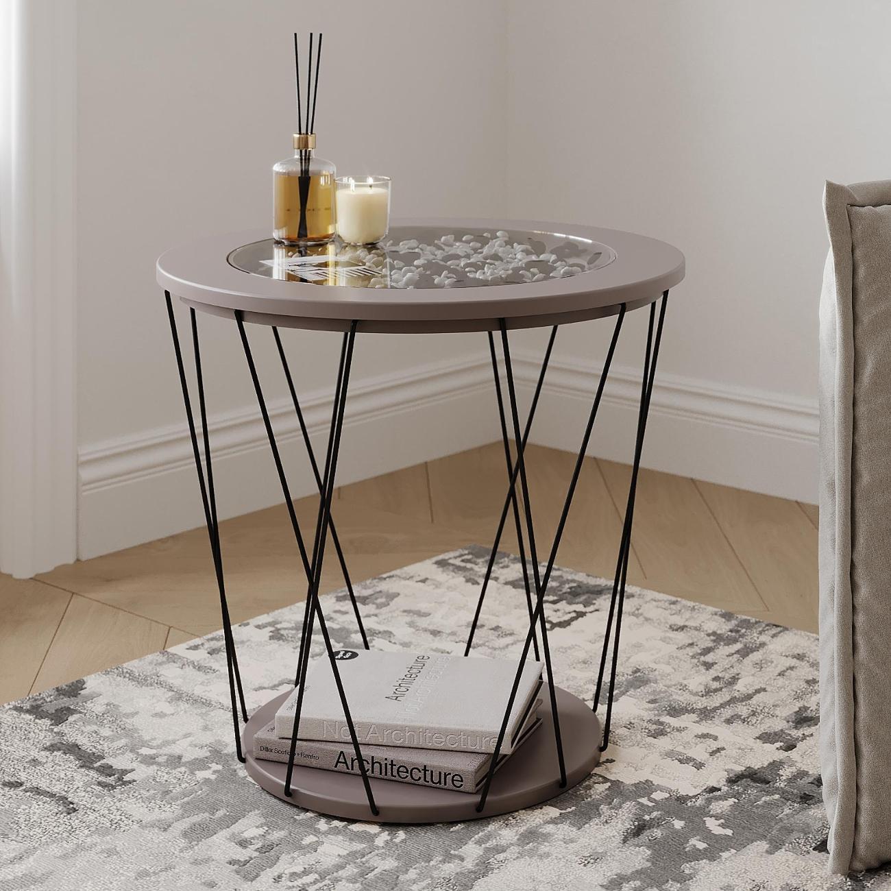 Стол журнальный Logium Симпл 12.124.02 Веллюто Капучино