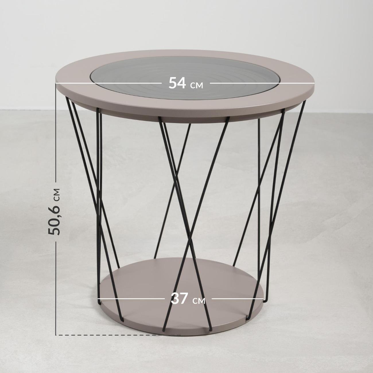 Стол журнальный Logium Симпл 12.124.02 Веллюто Капучино