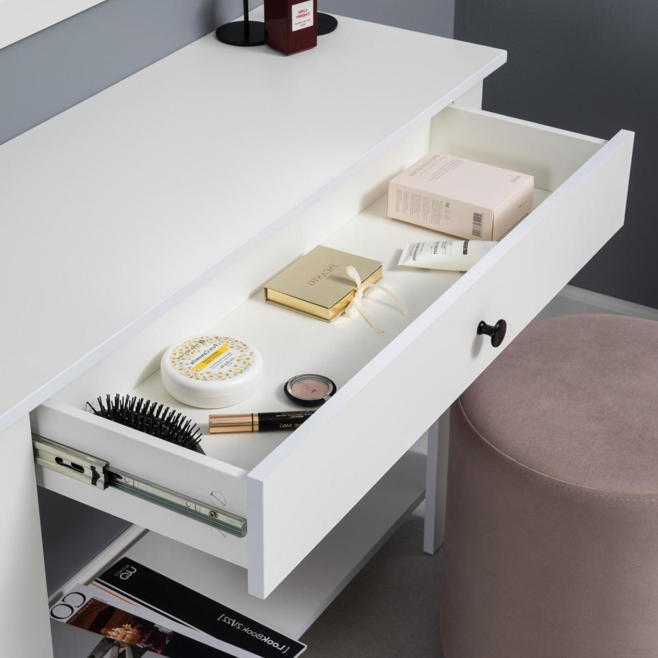 Консоль мебельная Logium Марсель 12.101.01, Белый шагрень