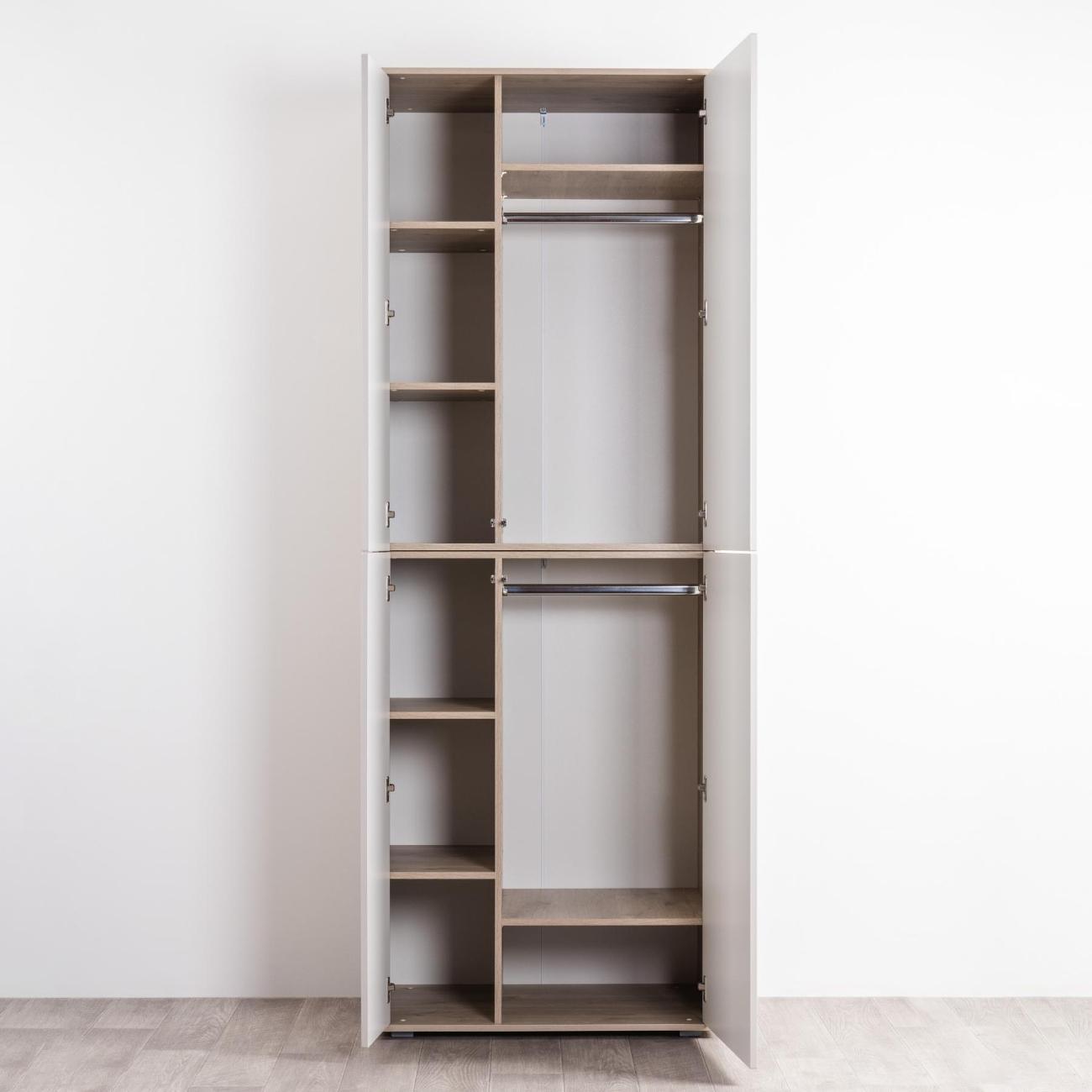 Шкаф распашной Logium Наоми 16.325, Дуб Белый exclusive, Моно керамика