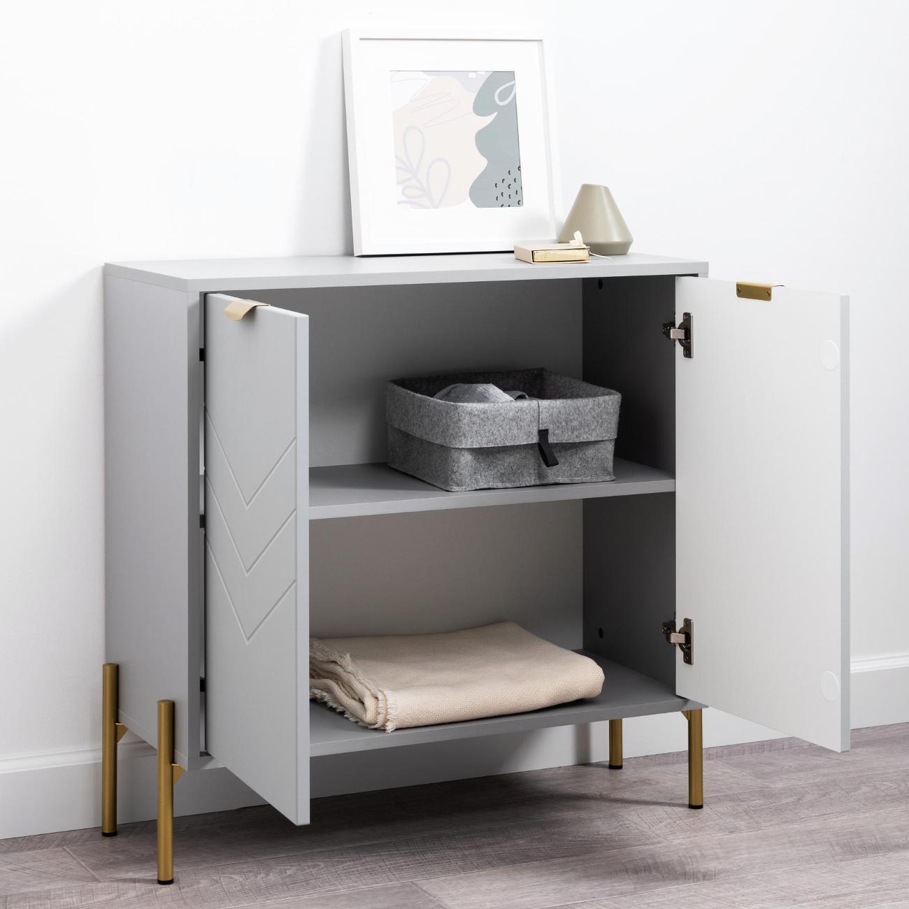 Комод Logium Венеция 16.229.02, Шиншилла серая, Серый опал