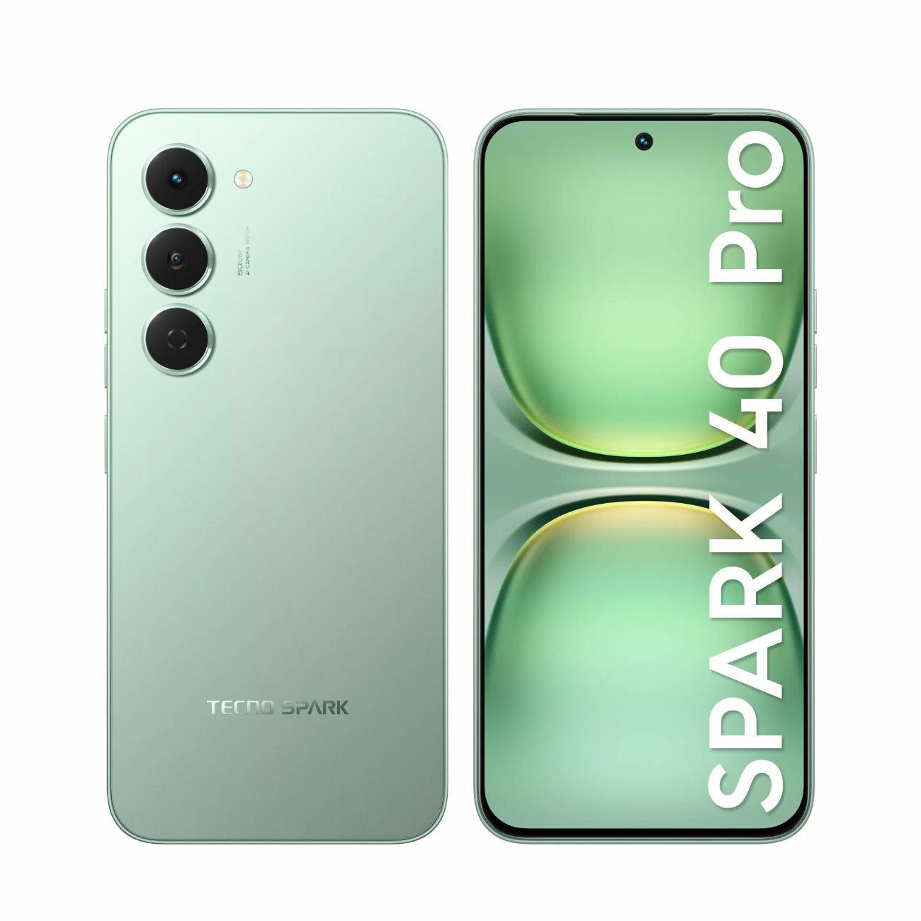 Смартфон Tecno Spark 40 Pro 256Gb 8Gb зеленый