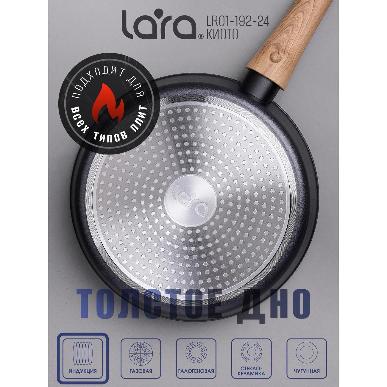 Сковорода Lara КИОТО 24х5,1 см