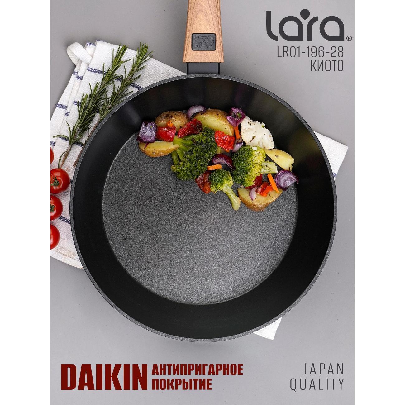 Сковорода Lara Вок КИОТО 28х7,2 см