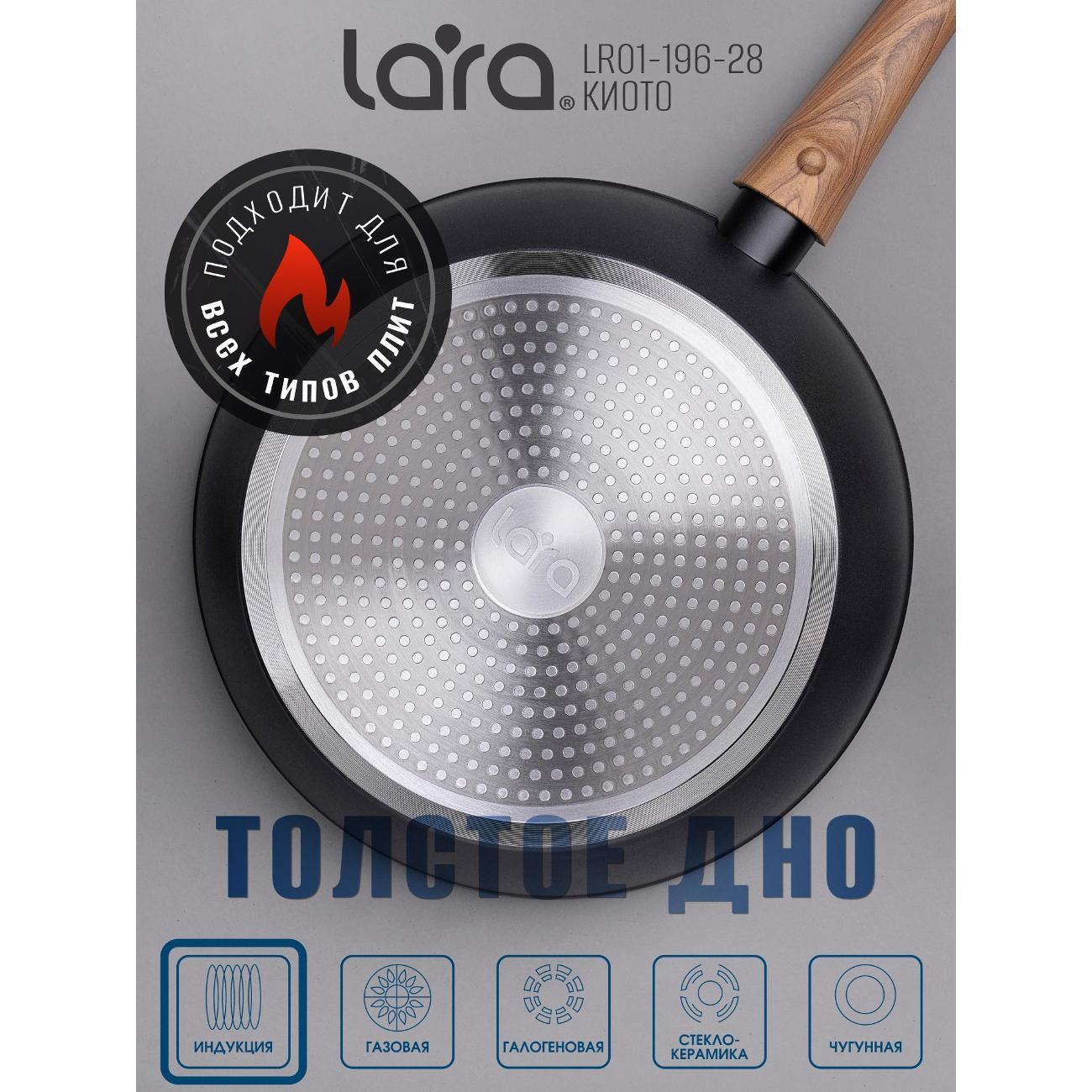 Сковорода Lara Вок КИОТО 28х7,2 см