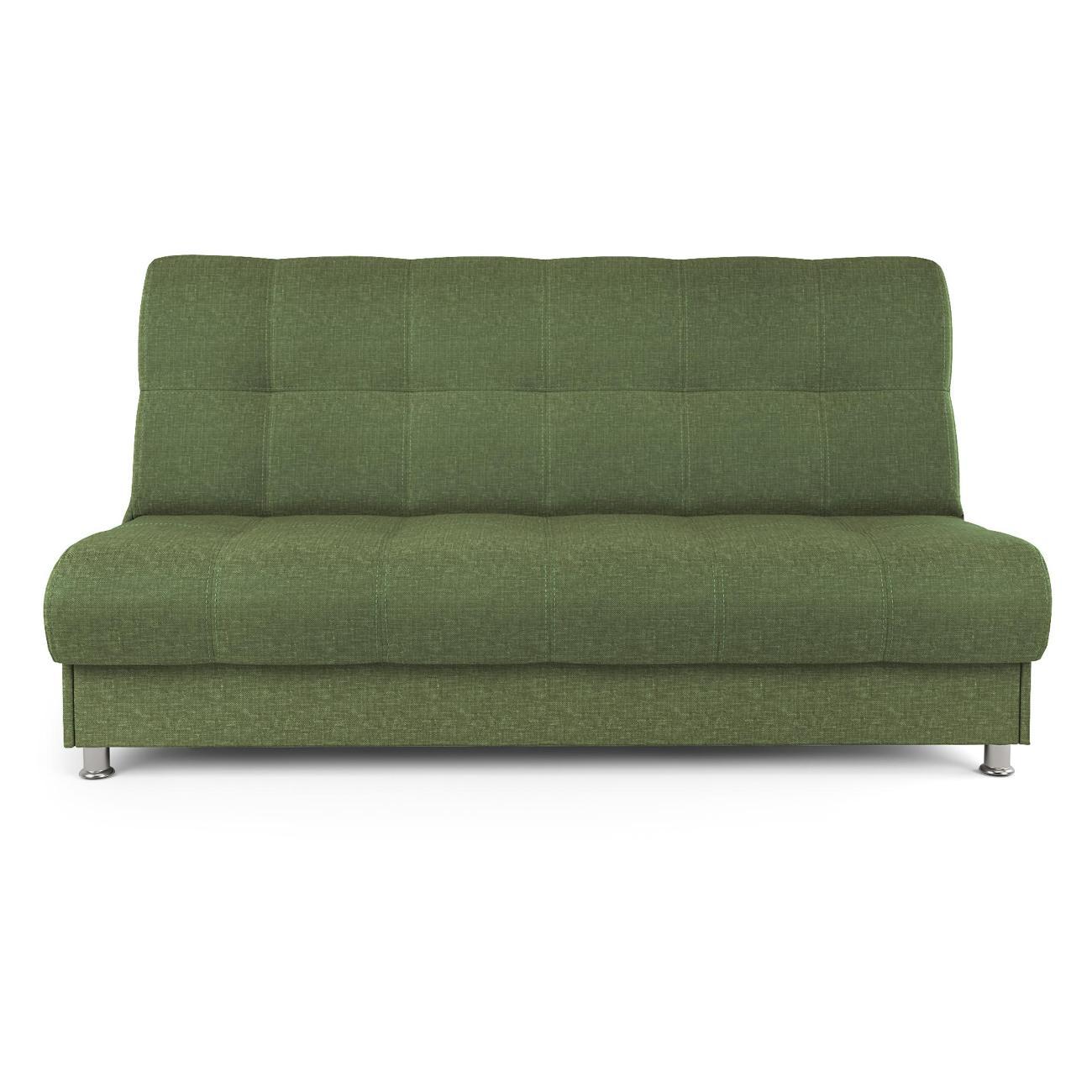 Диван Шарм-Дизайн книжка Гамма БП раскладной рогожка зеленый