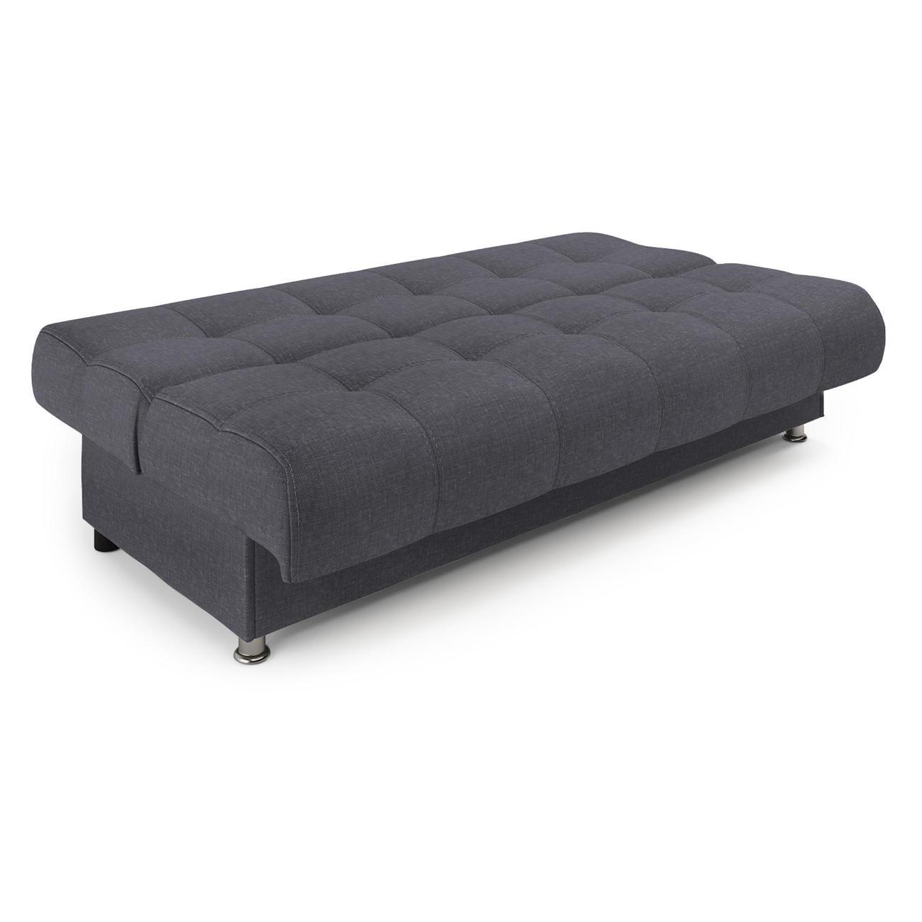 Диван Шарм-Дизайн книжка Гамма БП раскладной рогожка серый