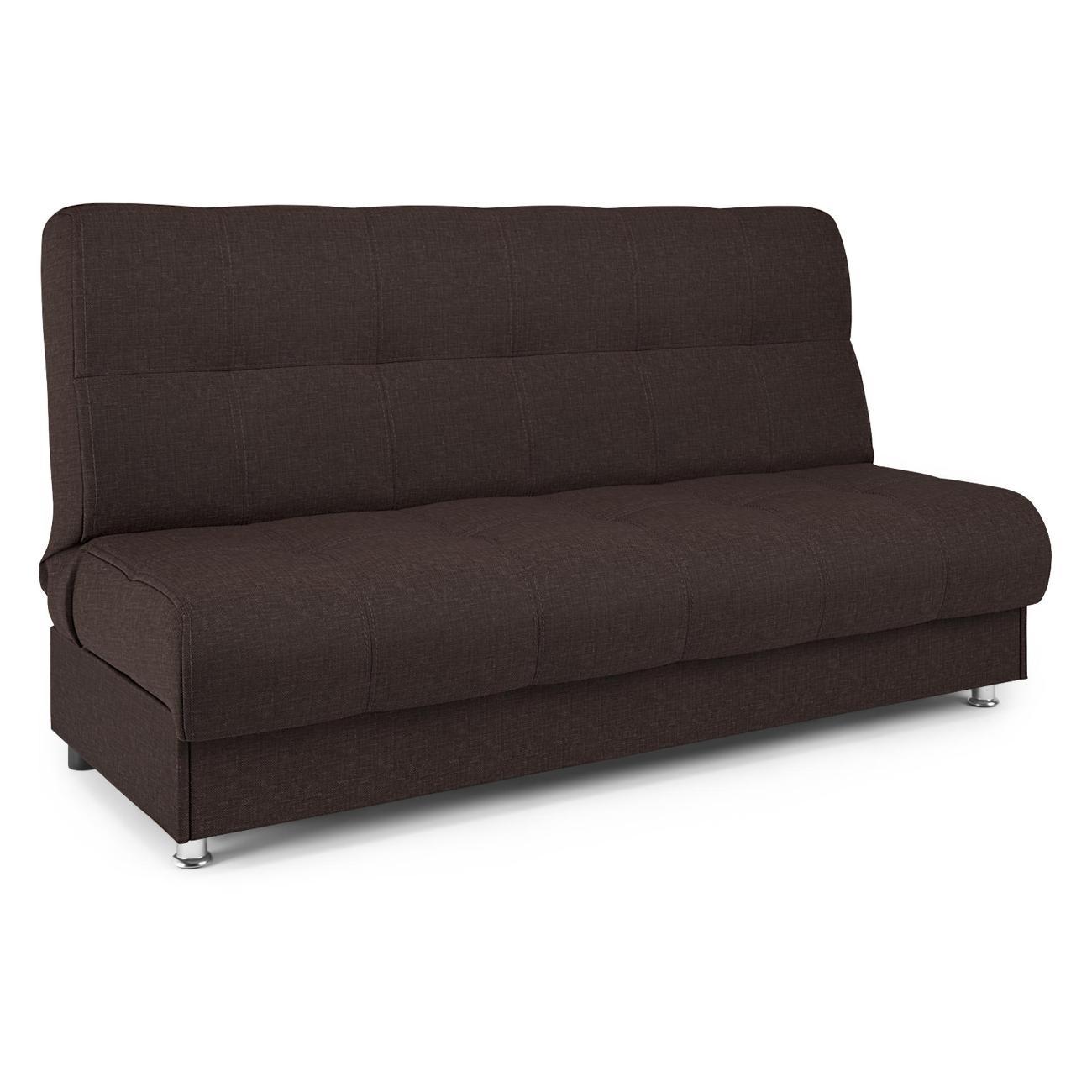 Диван Шарм-Дизайн книжка Гамма БП раскладной рогожка шоколад